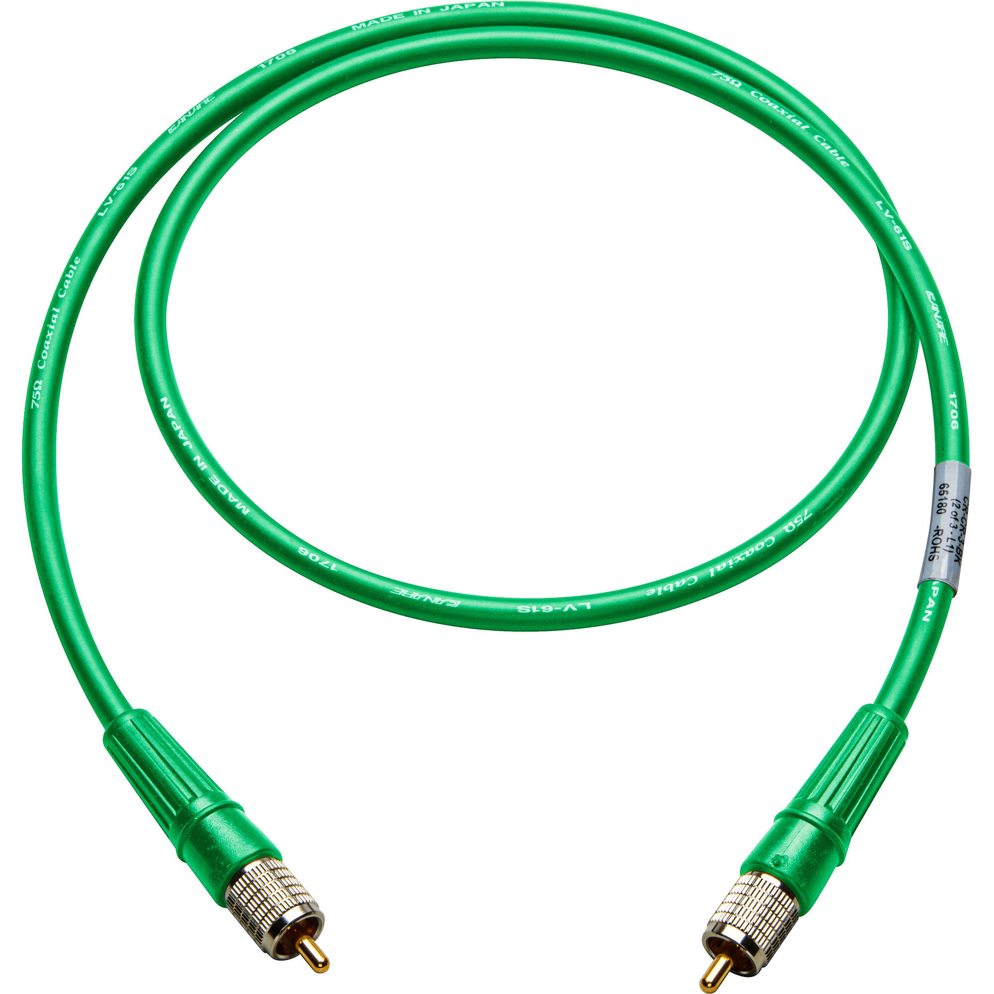 Digital Coaxial Audio Cable – 0.5m (1.5ft), 3.5mm TS To RCA, Canare LV-61S Build