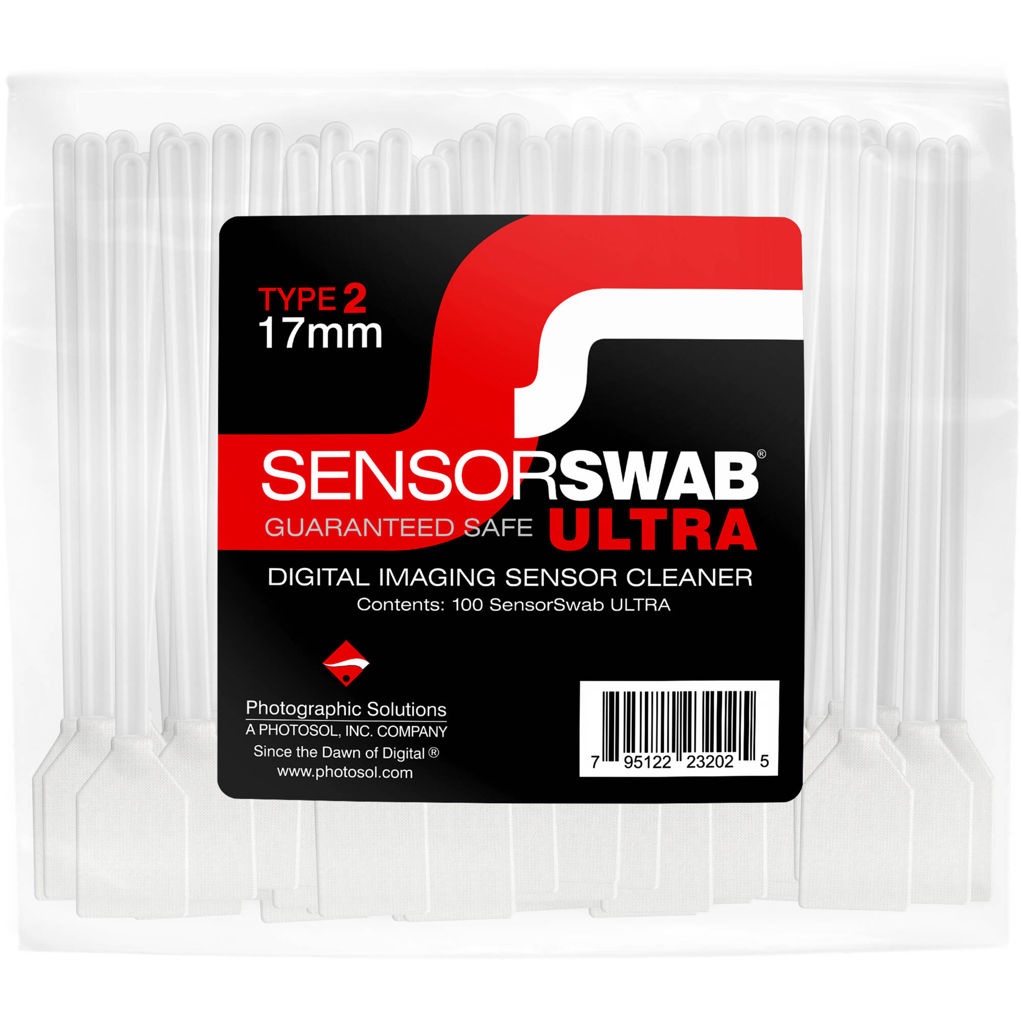 sensor reinigingsdoekje kit - Eclipse optische reinigingsoplossing (0,5 oz/15 ml) Type-4 Ultra 33 mm Swab (pak van 6) - voor CMOS en CCD-sensoren in