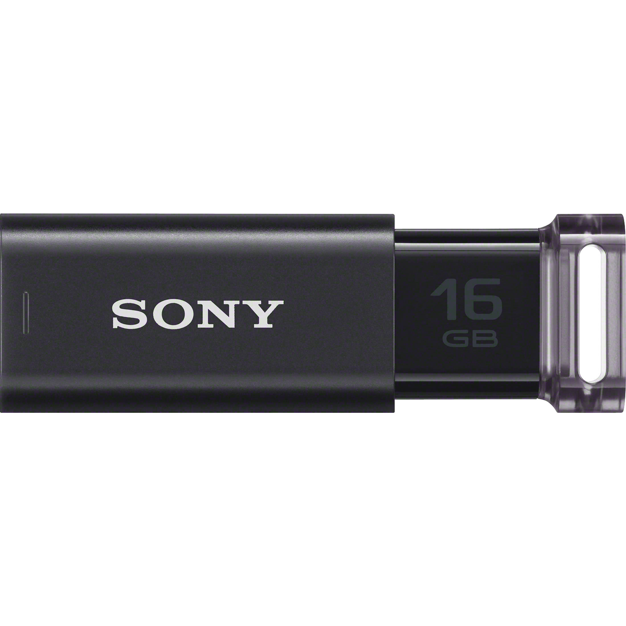 Sony 16GB MicroVault USeries USB 3.0 Flash Drive USM16GU/B B&H