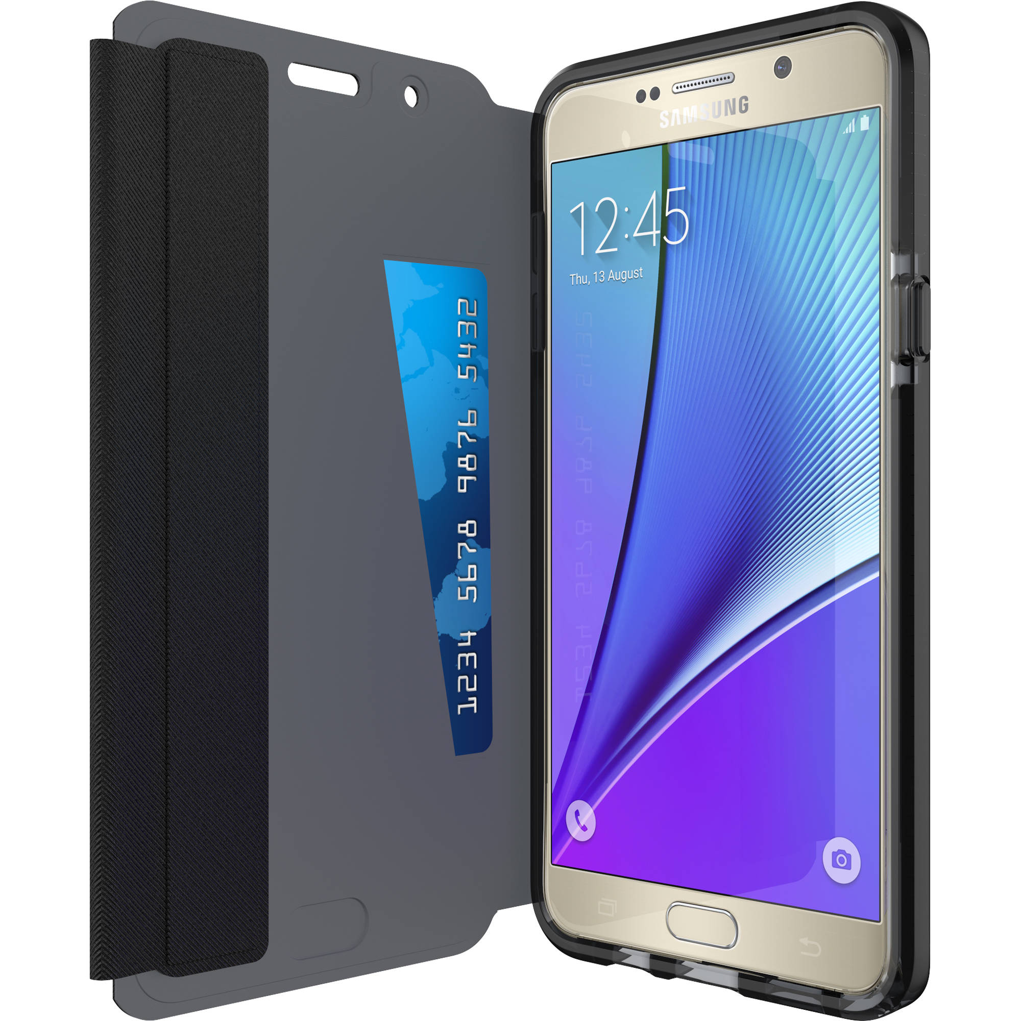 Tech21 Evo Wallet Case For Galaxy Note 5 Black T21 4479 B H