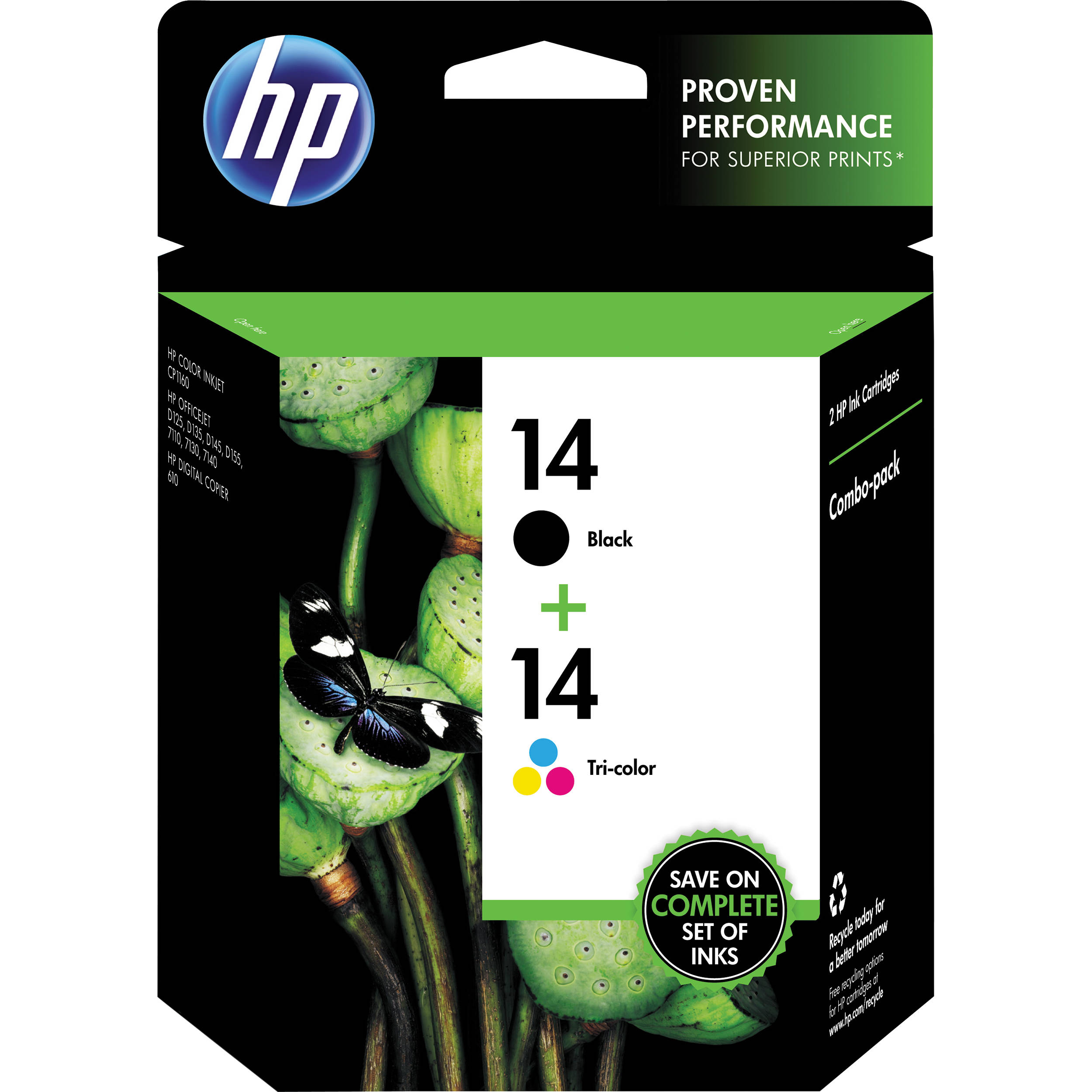 HP HP 14 Ink Cartridge Combo Pack C9337FN140 B&H Photo Video