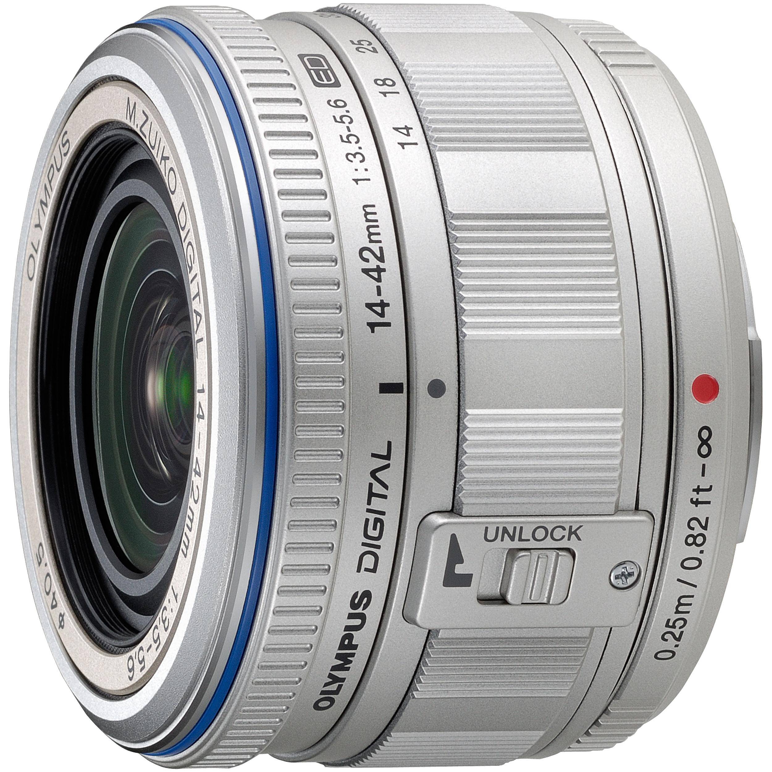 thumbnail image 2 of JJC Silver Twist-On Lens Hood For Olympus M.Zuiko Digital 14-42mm 1:3.5-5.6 – LH-40 Style 2 of 6