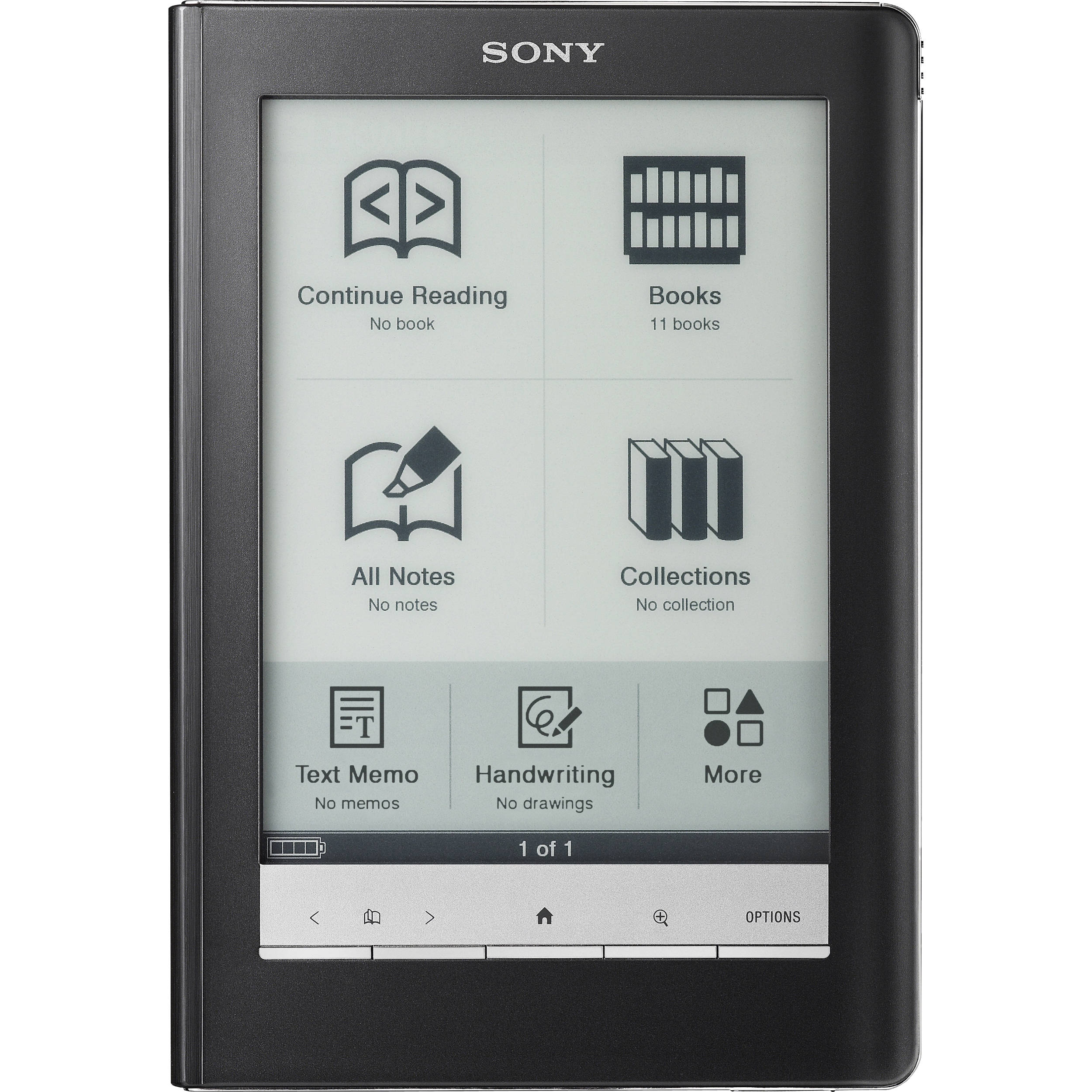 Sony Prs600 Reader Touch Edition Black Prs 600bc B H Photo