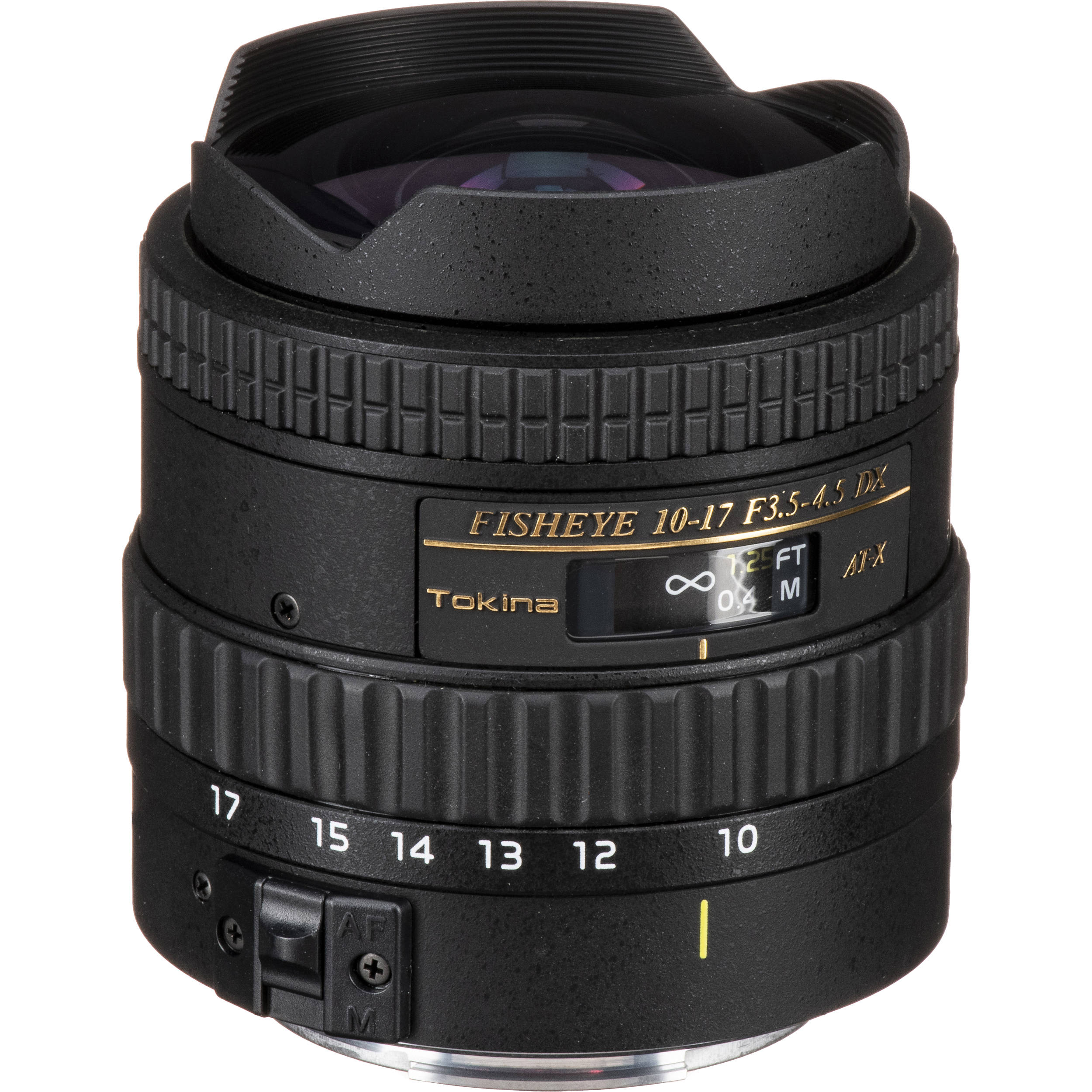 Tokina 10-17mm F/3.5-4.5 DX Fisheye Lens – Factory Refurbished, Nikon F Mount, 90-Day Warranty