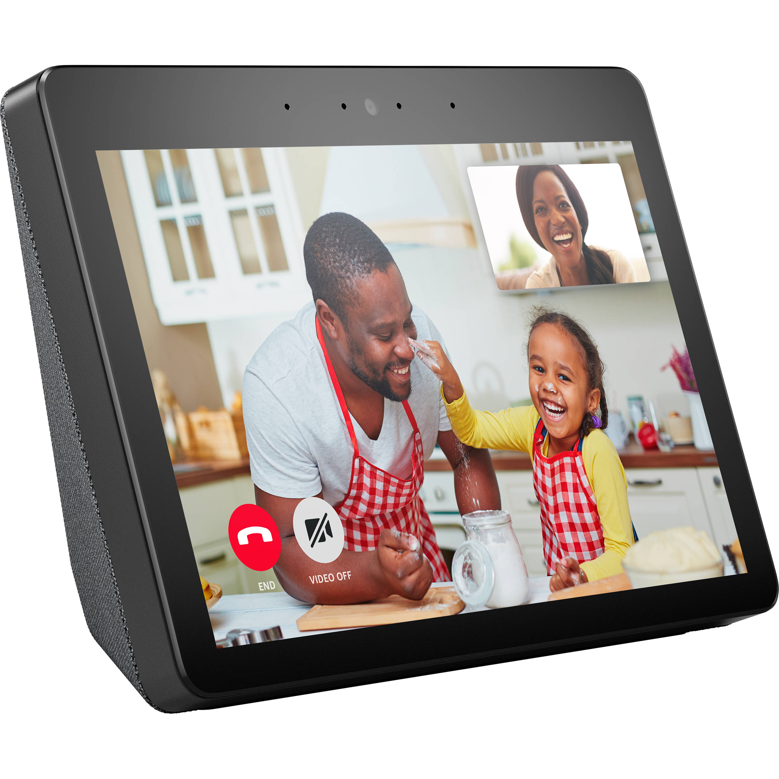 Amazon Echo Show Charcoal 2nd Generation B077SXWSRP B H Photo