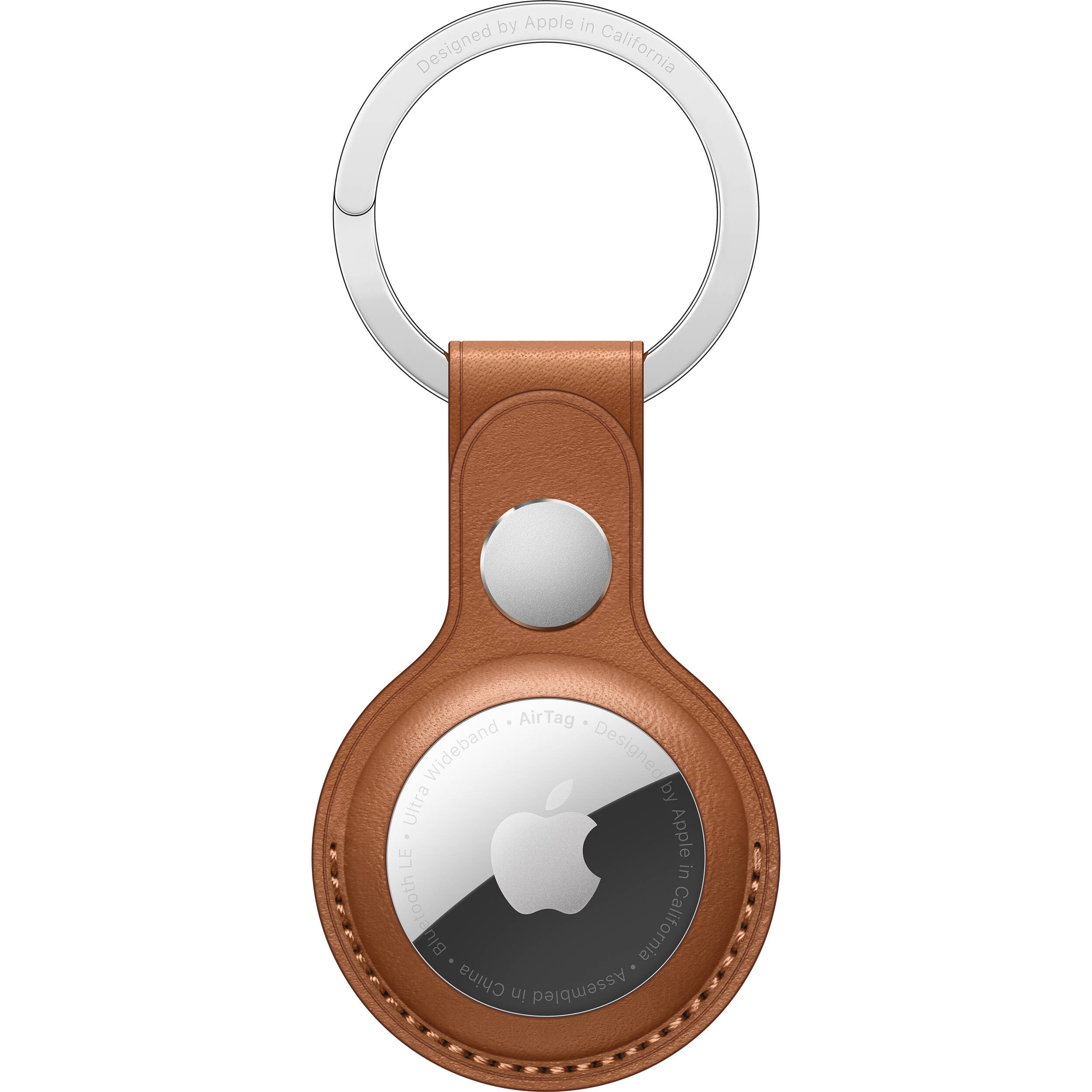 Apple AirTag Leather Key Ring (Saddle Brown) MX4M2ZM/A B&H Photo