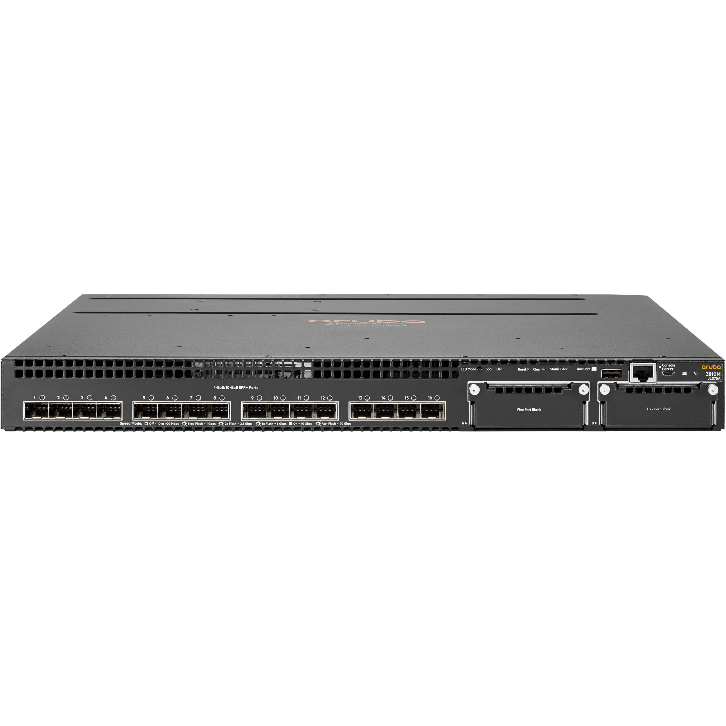 Aruba 3810M 16 Port 10G SFP Managed Network Switch JL075A B H