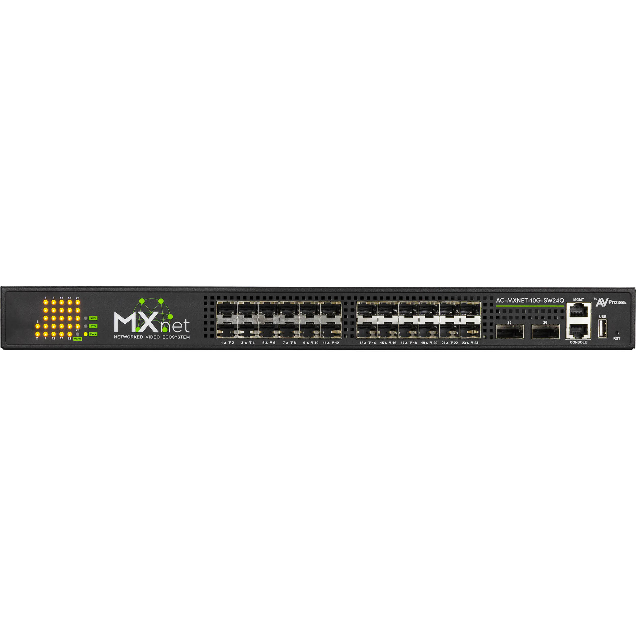 AVPro Edge MXNet 10G 24 Port Network Switch AC-MXNET-10G-SW24Q