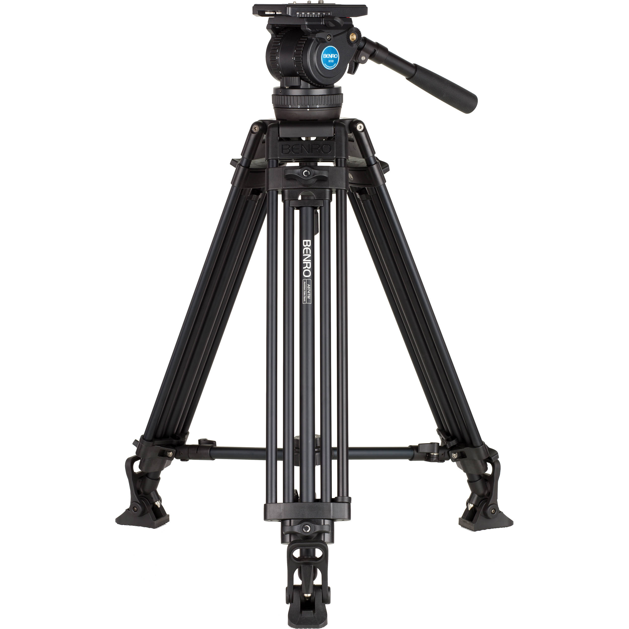 Benro H10 Video Tripod Kit with Aluminum Alloy Legs A674TMH10