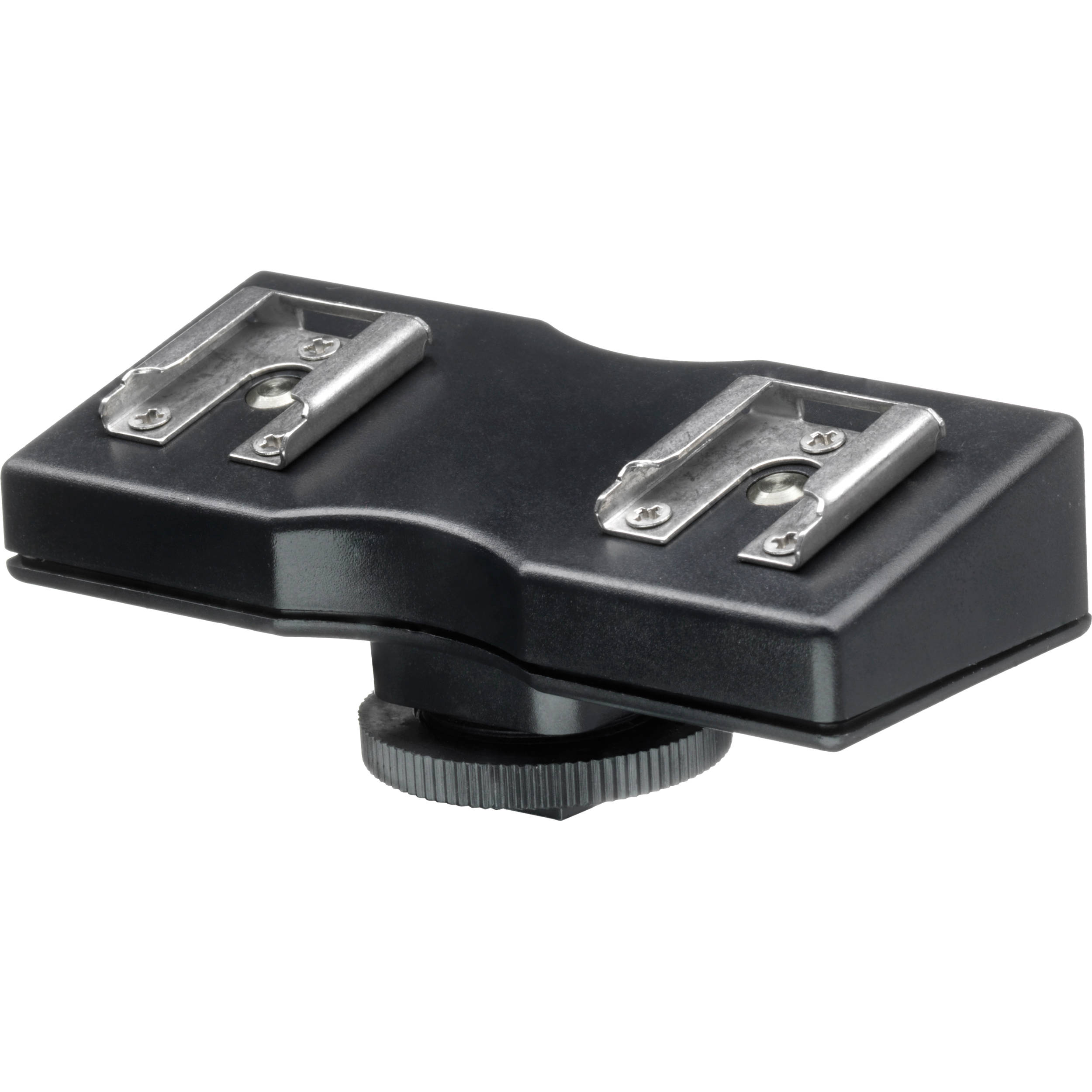 Adaptateur Montage Flash Pour Griffe Porte-Accessoires - Compatible Trépied 1/4" - Alliage Aluminium - Noir/Argent