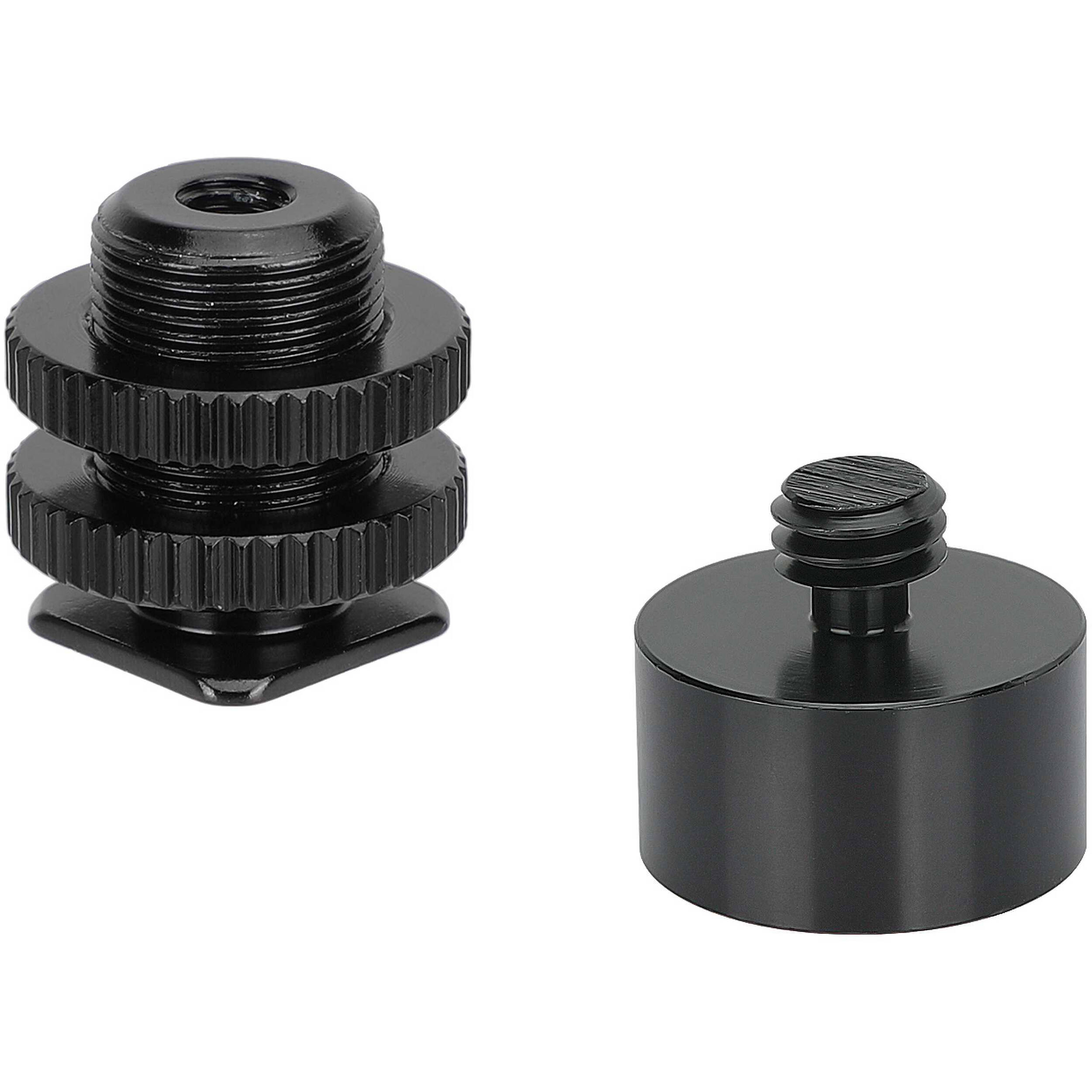 Soporte Doble Bola 360° Para Cámara - Montura Hot Shoe Con Rosca 1/4"-20 - Para Micrófono, Monitor O Flash