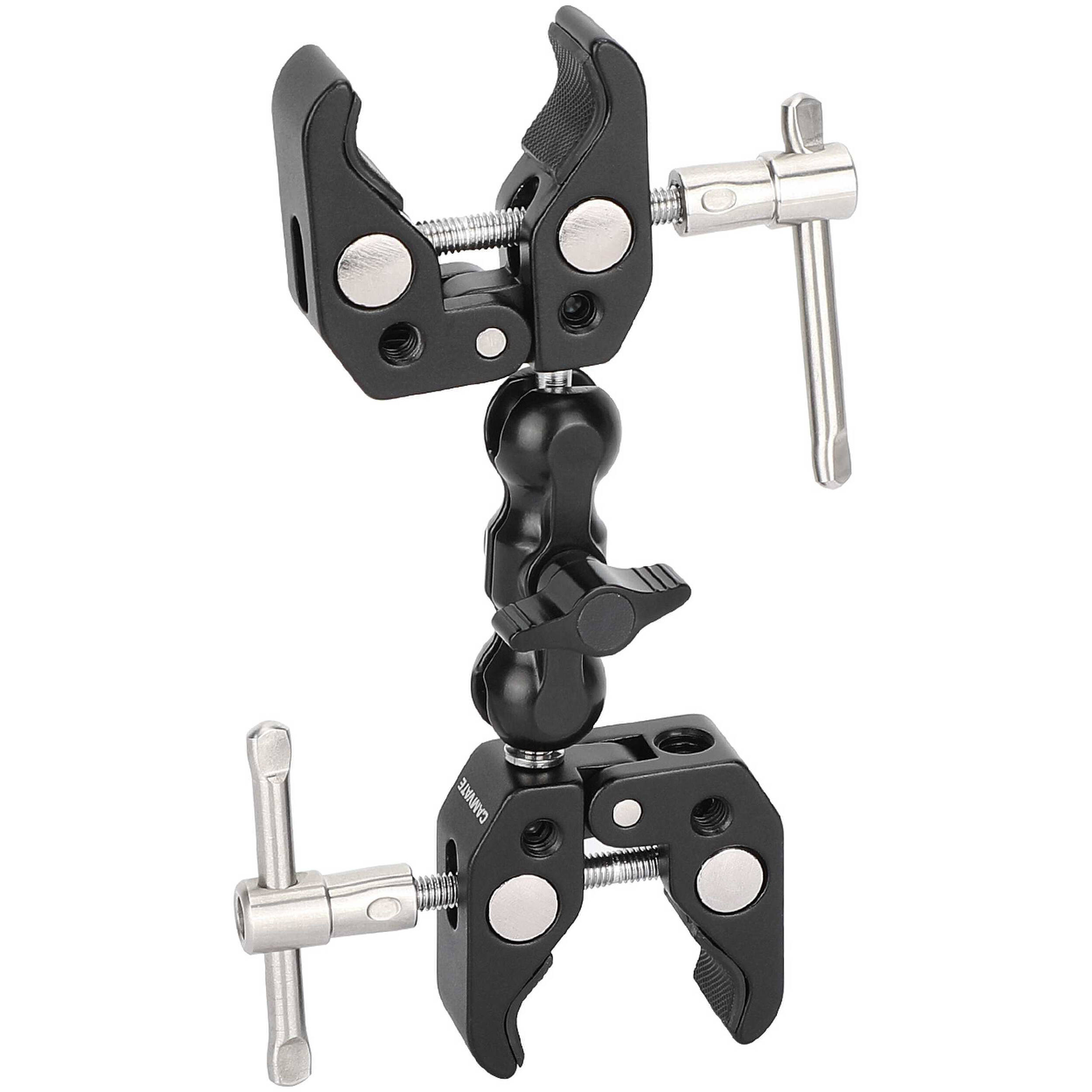 CAMVATE Two Super Clamps With Double Ball Head Mount C3298 B H CAMVATE Two Super Clamps With Double Ball Head Mount C3298 B H