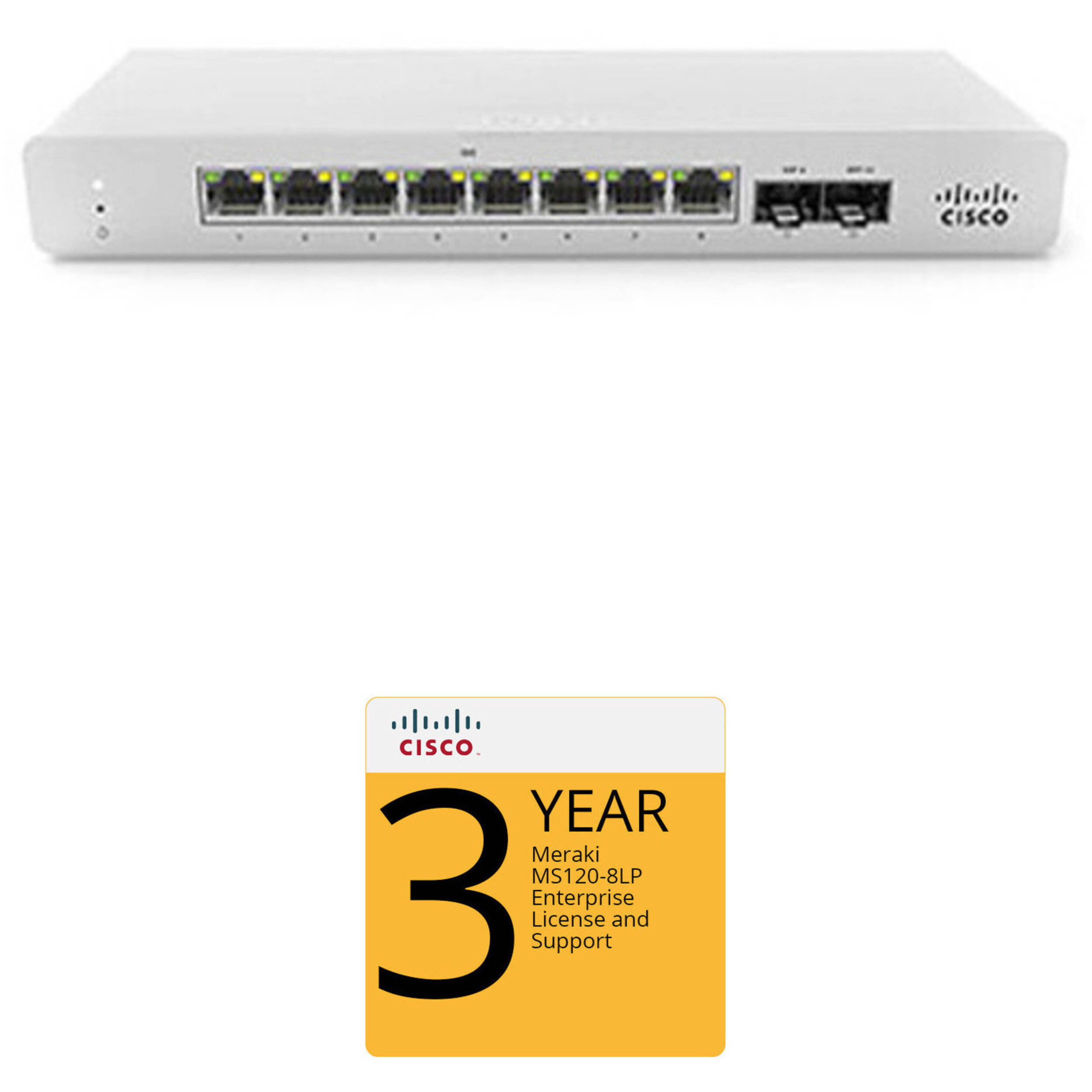 CISCO Meraki MS120-8LP PoEスイッチ