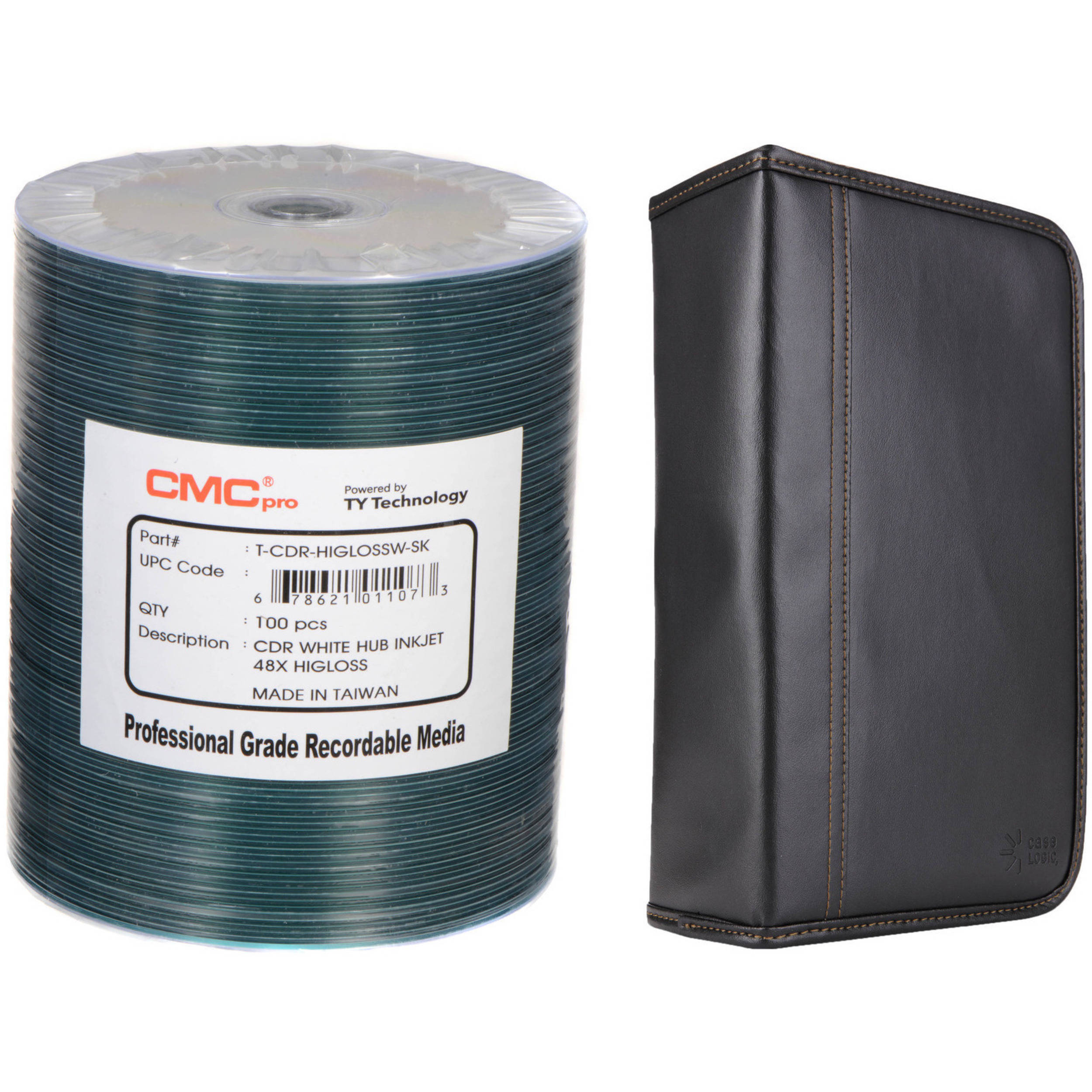 CMC Pro 700MB CD R 48x HiGLOSS Inkjet Printable Disc Kit With cmc-pro-700mb-cd-r-48x-higloss-inkjet-printable-disc-kit-with