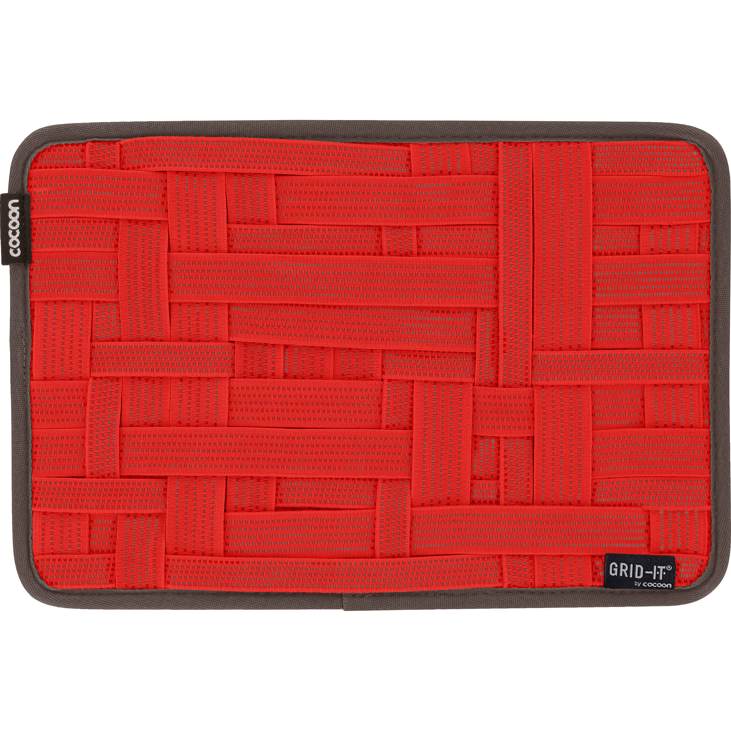 Cocoon GRID-IT Organizer Tascabile Con Cinghie Elastiche - Nero, 19,1 X 26,7 Cm, Sistema A Griglia Per Cavi, Power Bank, Tablet E Accessori