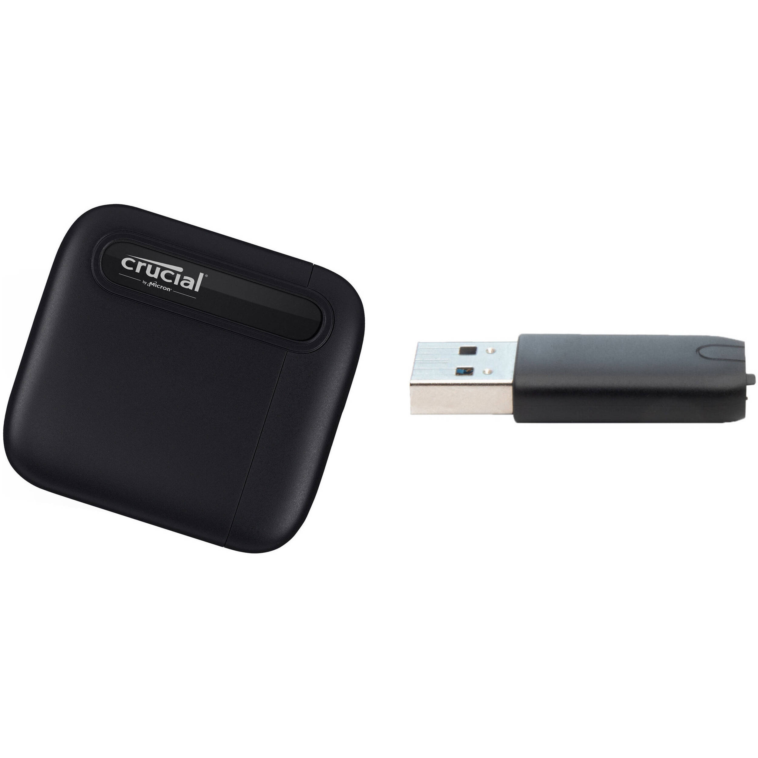 Crucial 1TB X6 Portable SSD With USB Type C To USB Type A crucial-1tb-x6-portable-ssd-with-usb-type-c-to-usb-type-a