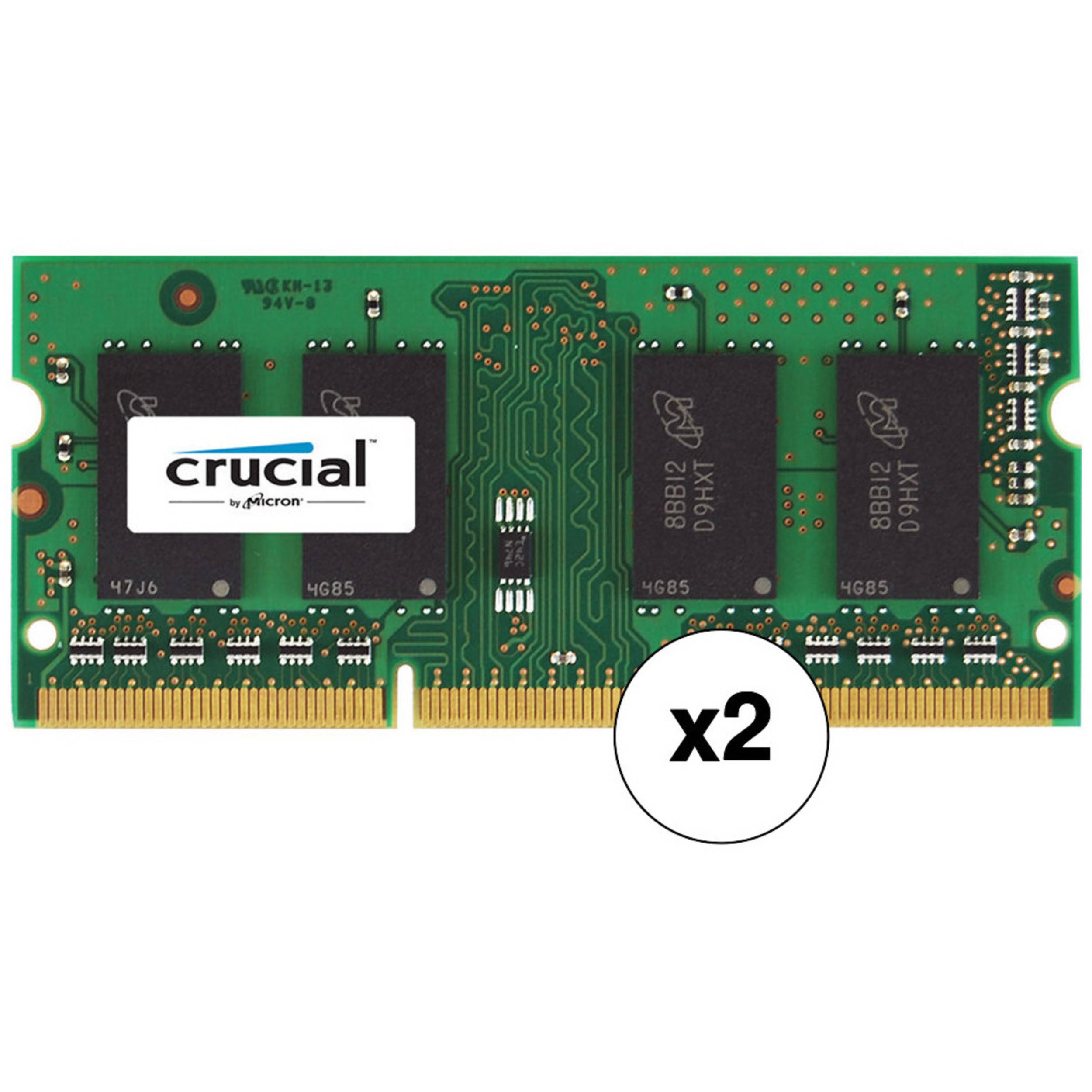 Crucial 8GB DDR3L 1866 MHz SODIMM Memory Kit 2 X 4GB B H