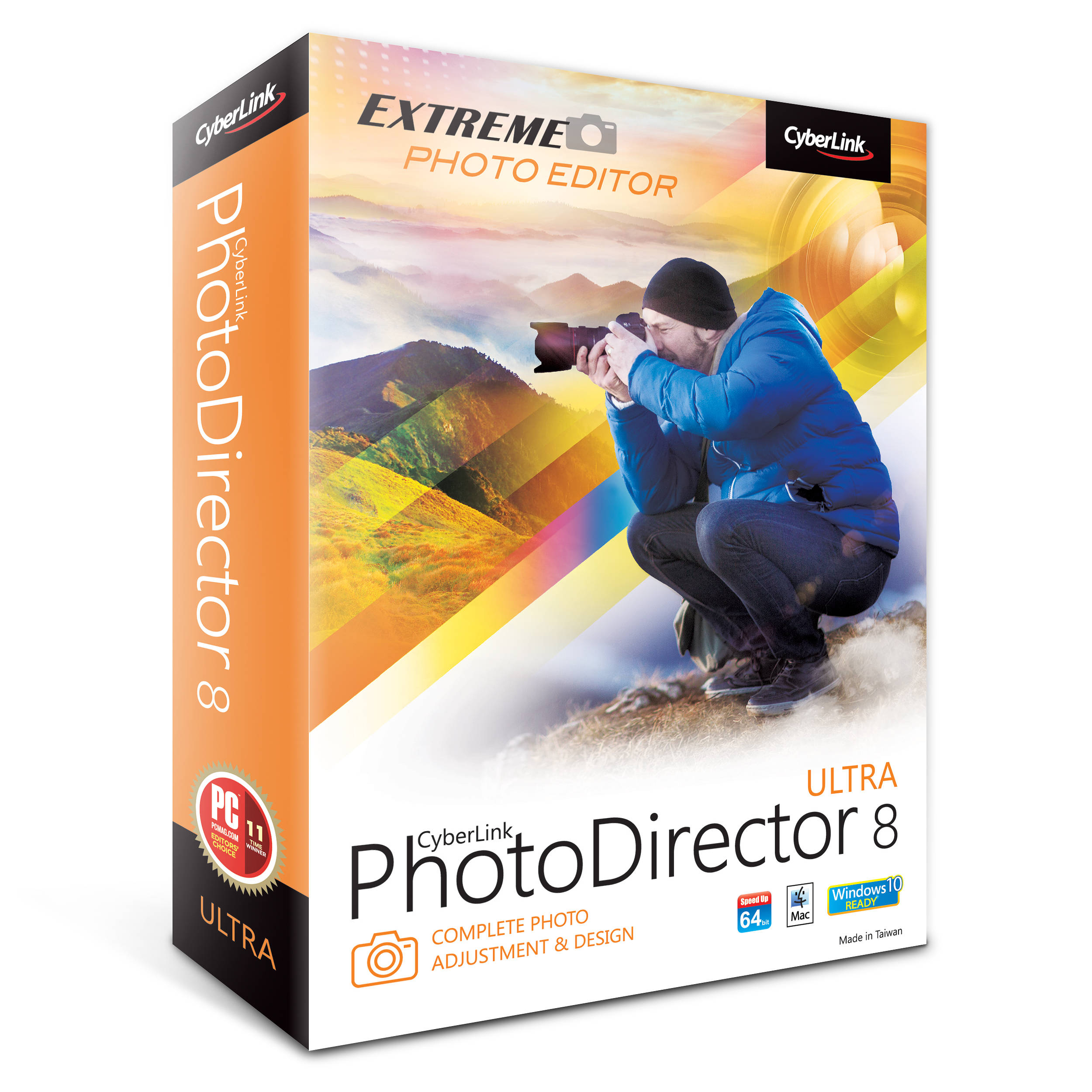 CyberLink PhotoDirector 8 Ultra (DVD) PTD-E800-RPU0-00 B&H Photo