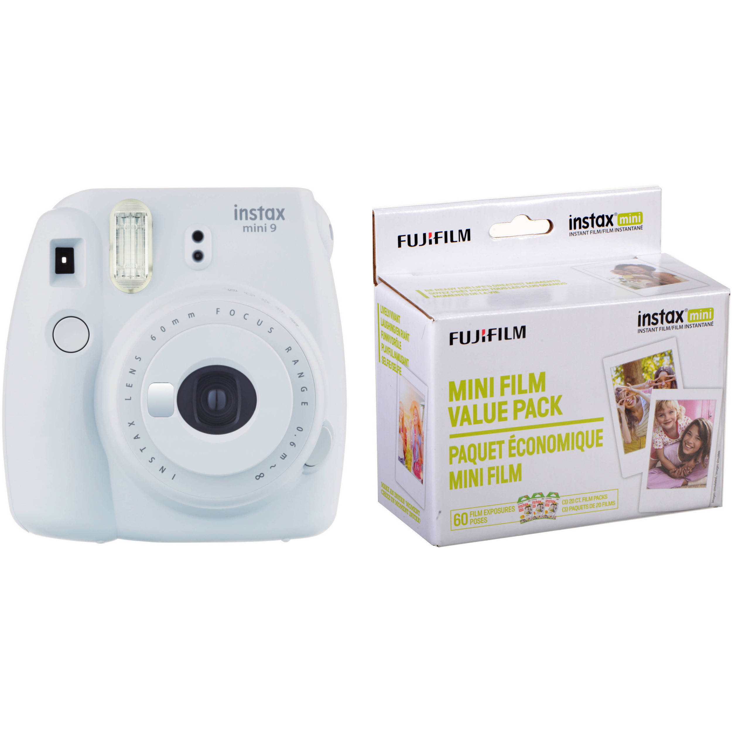 FUJIFILM INSTAX Mini 9 Instant Film Camera with Instant Film Kit