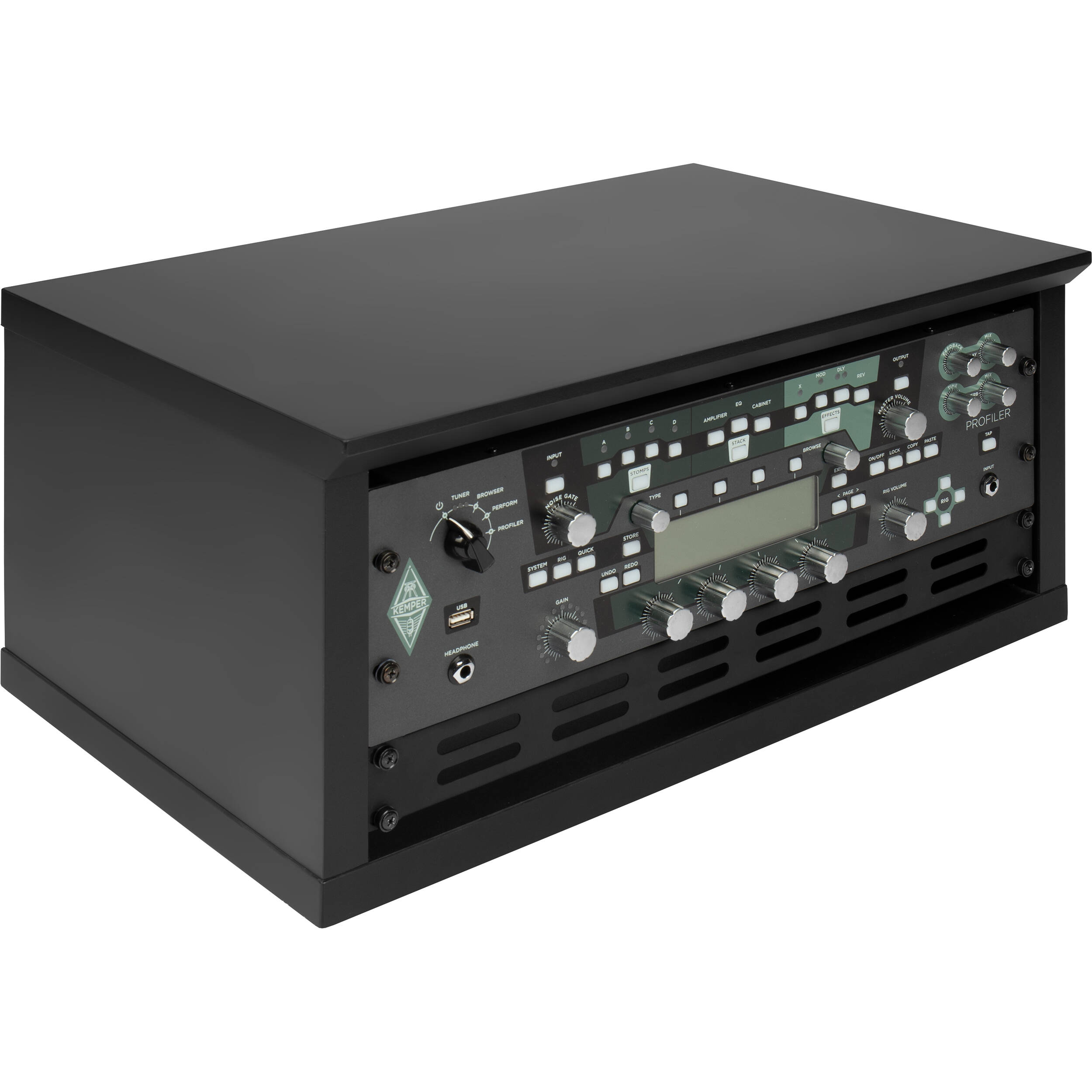 Gator Frameworks Étagère Bureau 2U Elite – Finition Noyer Foncé – Support Rack Studio Audio Pro