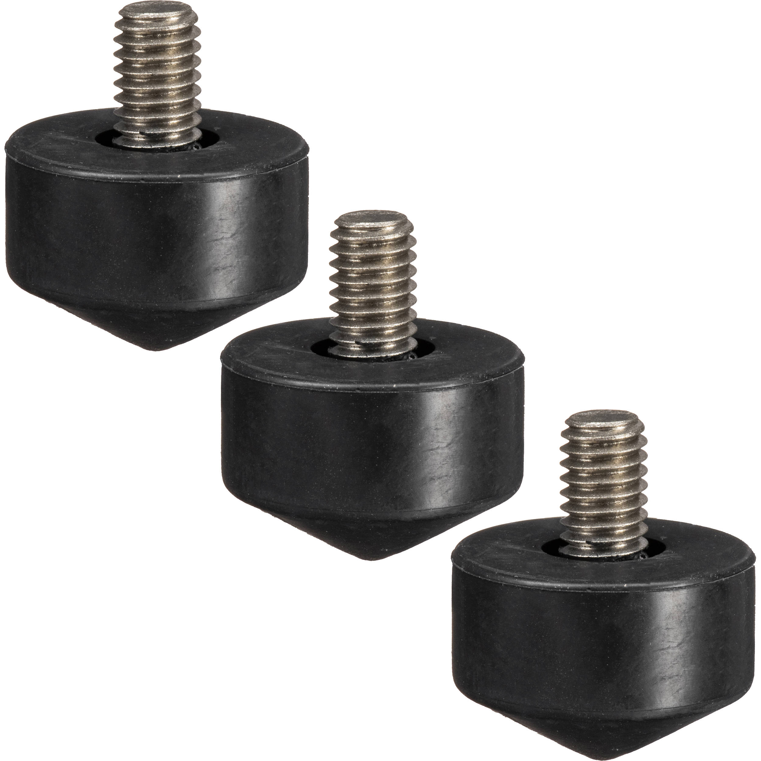 Gitzo GS5030VSF Video Rubber And Spike Feet, Black, 3.23 In*0.04 In*1.73 In - View #13
