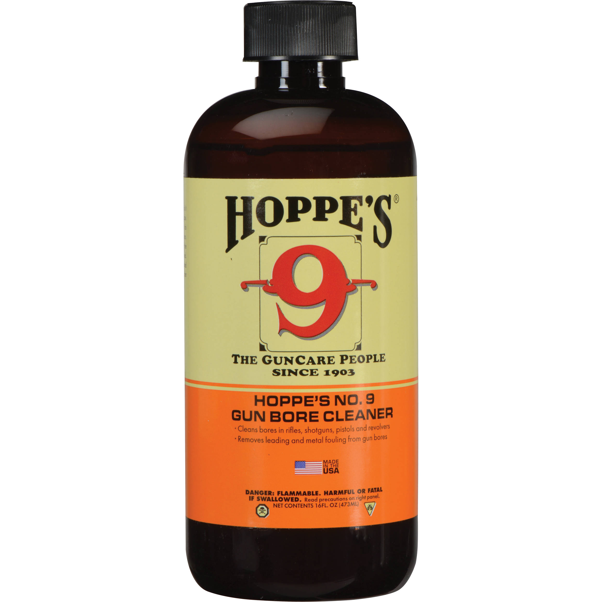 thumbnail image 2 of Hoppe's No. 9 Gun Bore Cleaning Solvent – 1 Quart (32 Oz) Bottle – Made In USA 2 of 6