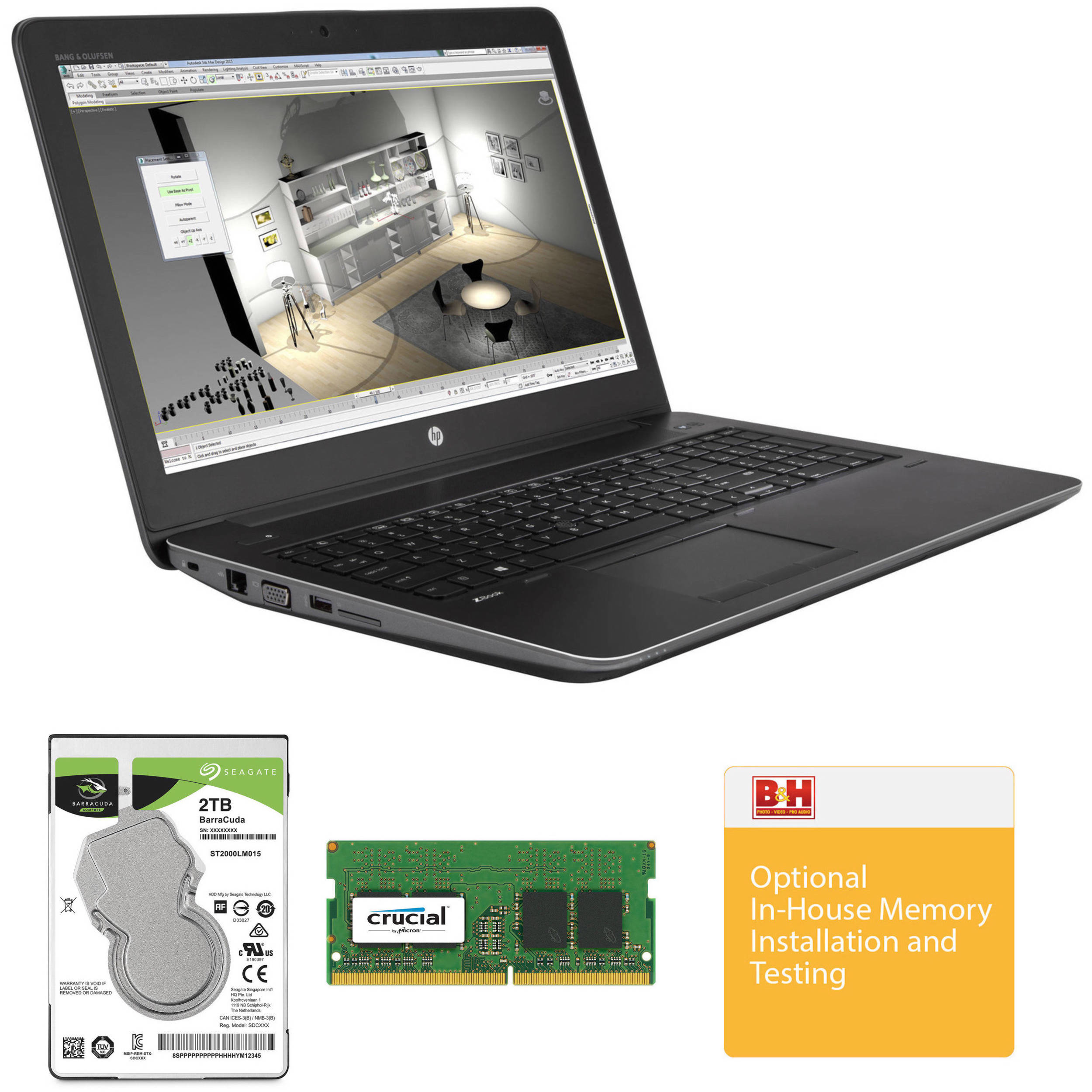 HP 15 6 ZBook 15 G4 B H Custom Mobile Workstation B H Photo