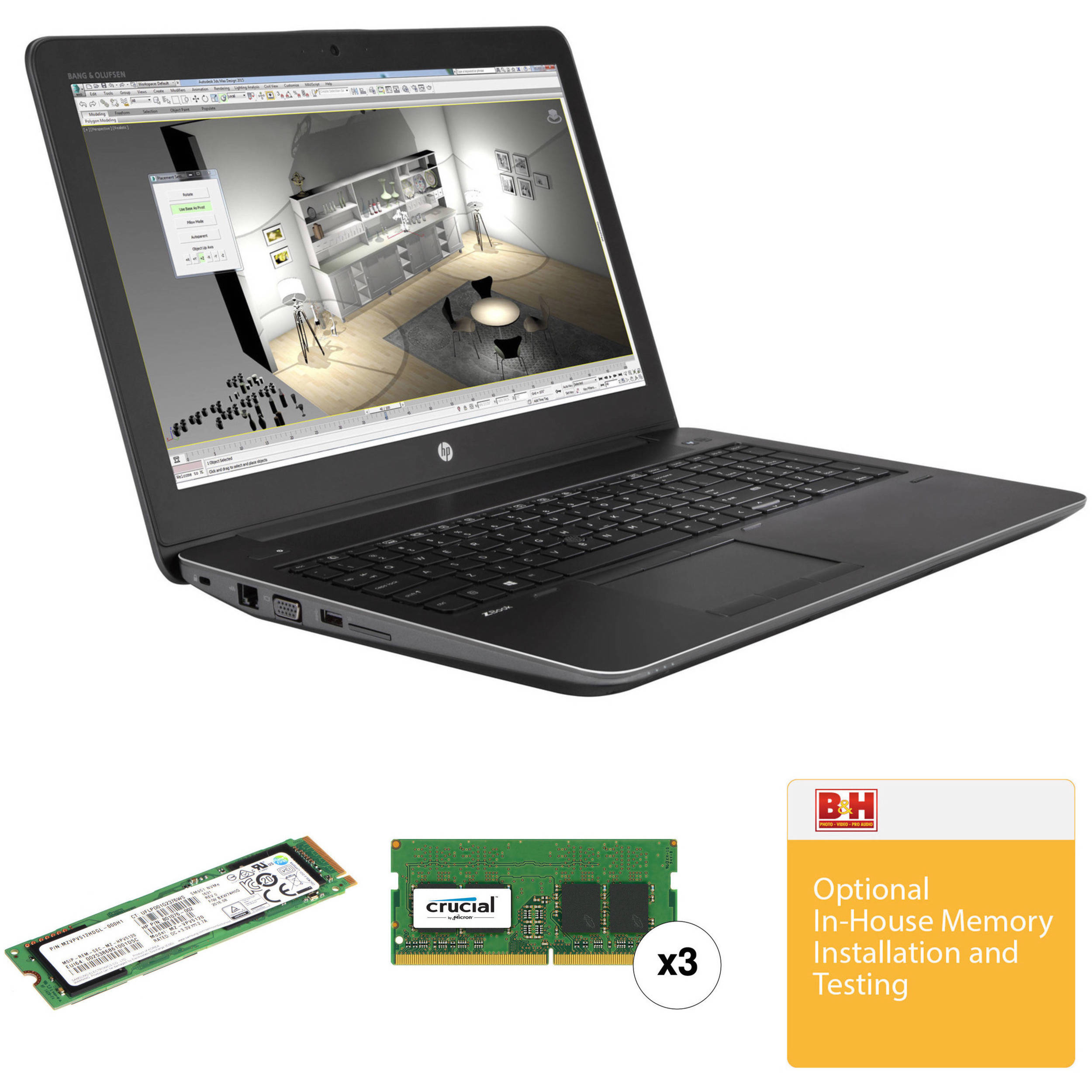 HP 15 6 ZBook 15 G4 B H Custom Mobile Workstation B H Photo