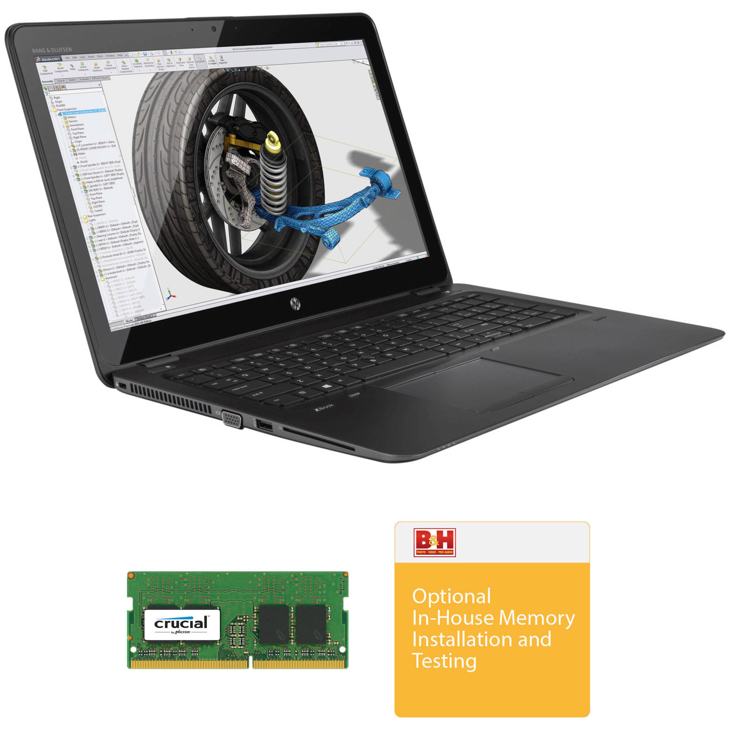 HP 15 6 ZBook 15u G3 B H Custom Mobile Workstation B H Photo