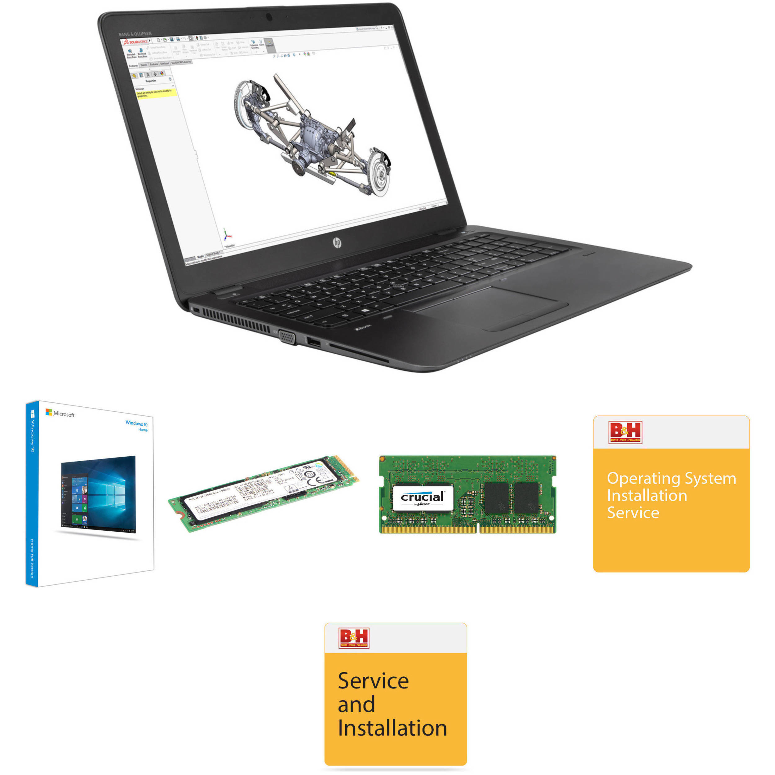 HP 15 6 ZBook 15u G4 B H Custom Mobile Workstation B H Photo
