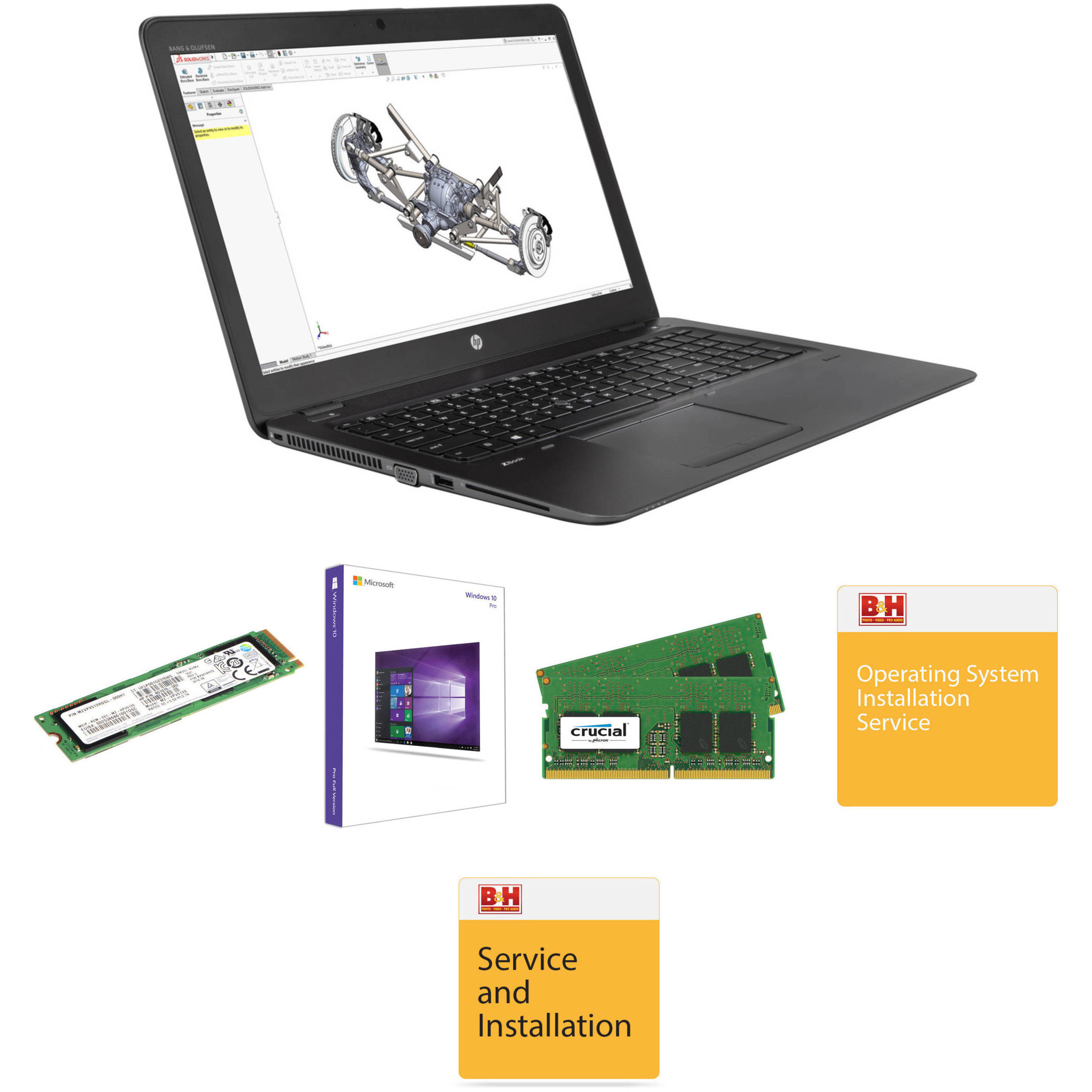 HP 15 6 ZBook 15u G4 B H Custom Mobile Workstation B H Photo