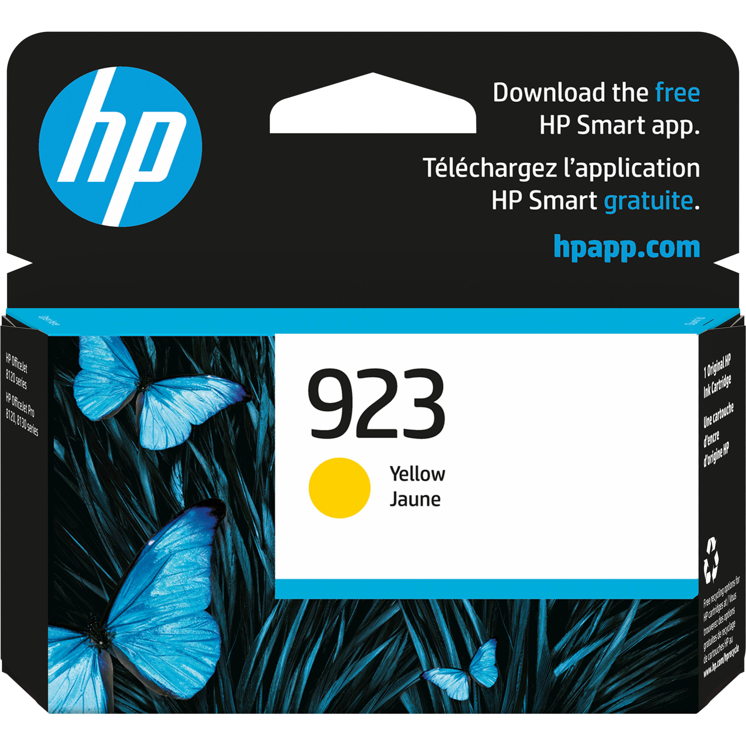 Printer Ink 923 HP 923 Yellow Ink Cartridge 4K0T2LN B&H Photo Video