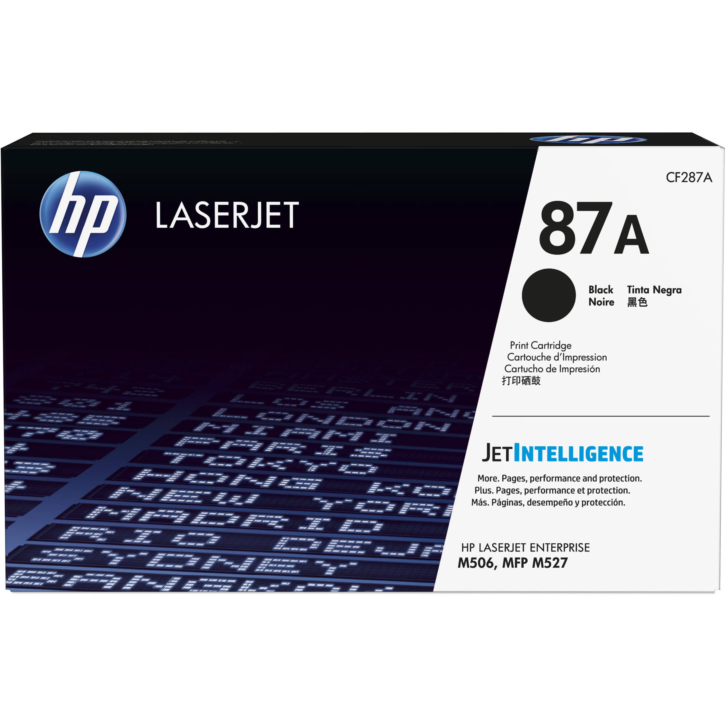 HP 87A Black LaserJet Toner Cartridge CF287A B&H Photo Video