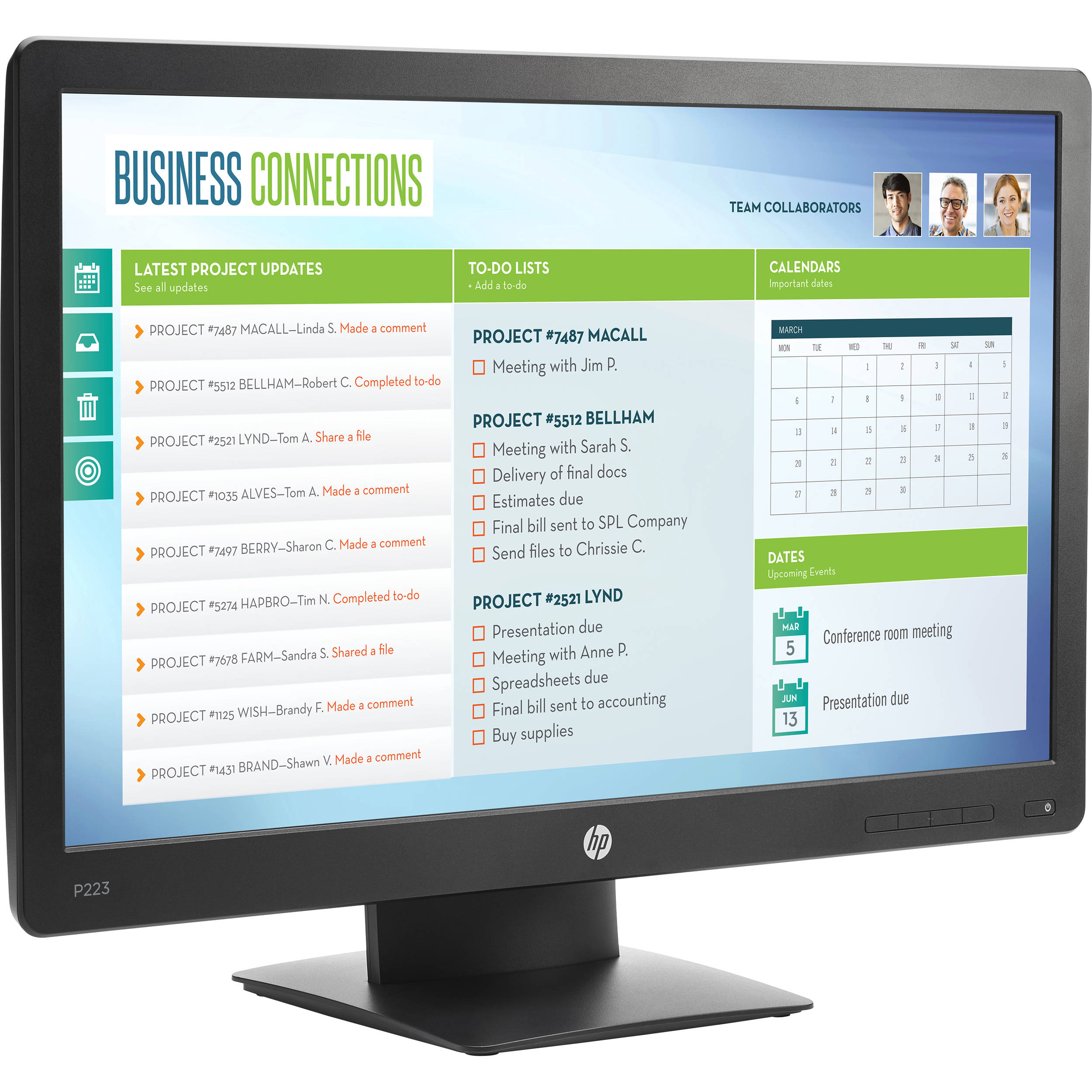 HP ProDisplay P223 21.5\