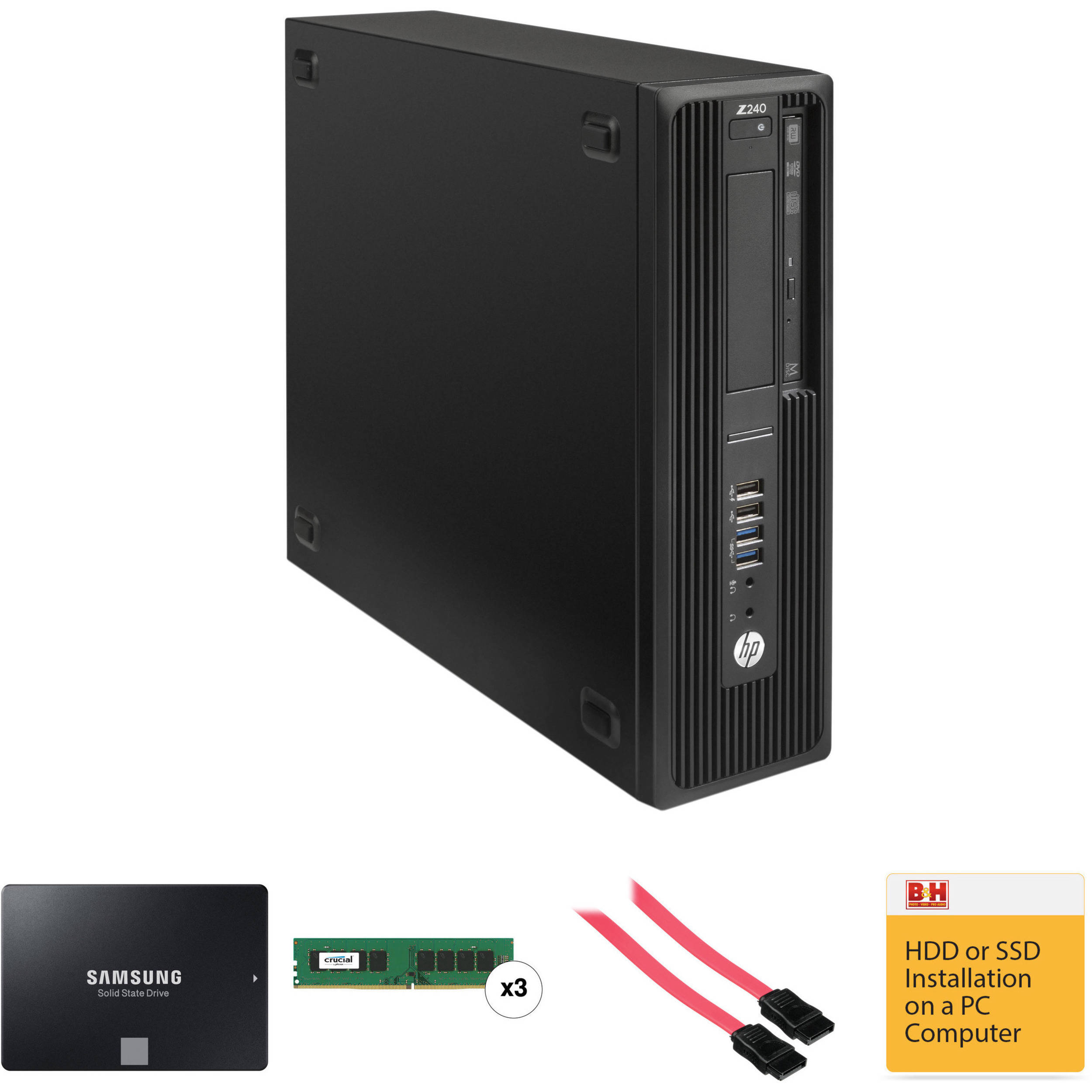 HP Z240 Series Small Form Factor B&amp;H Custom Workstation B&amp;H