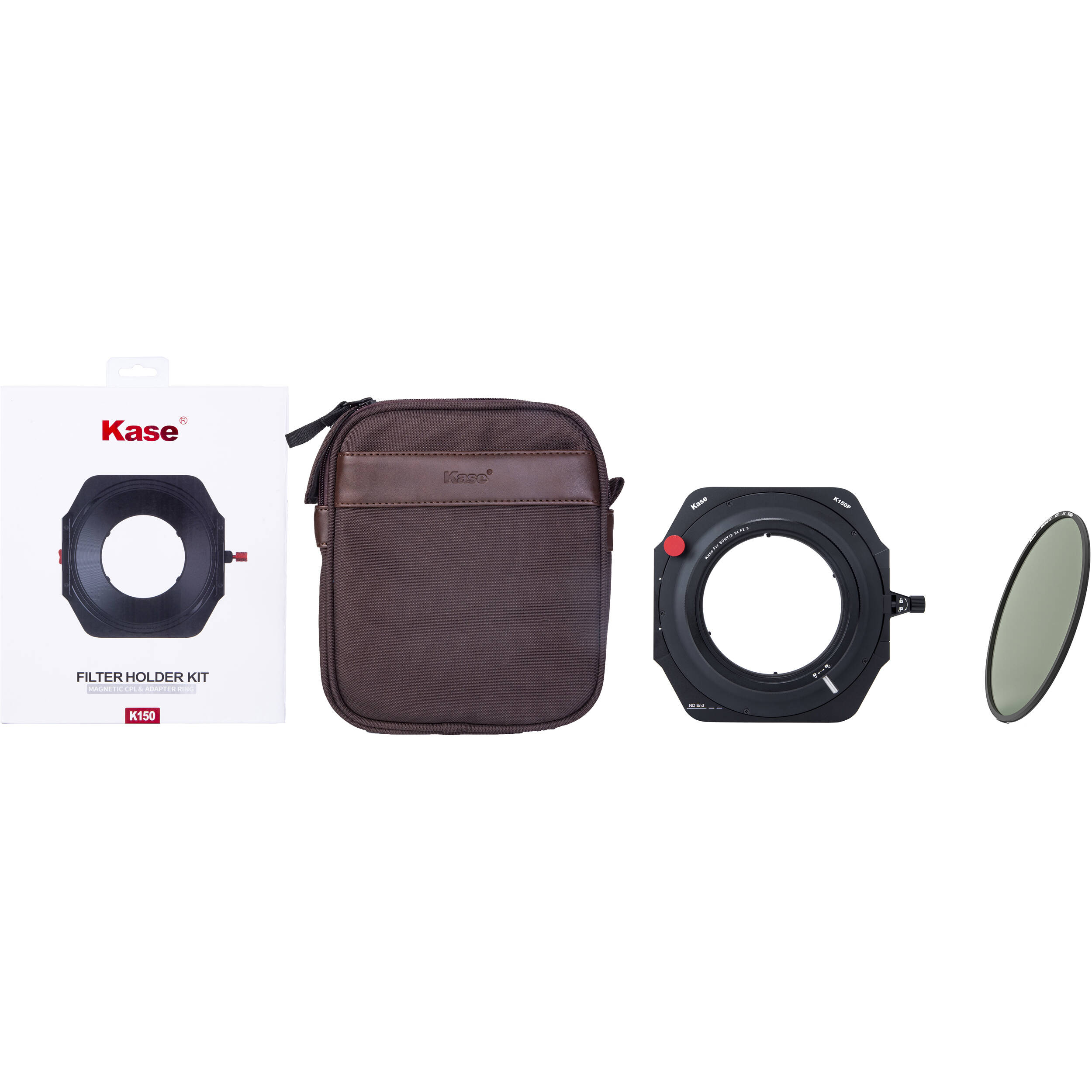Kase K150P Filterhalter-Set 150 Mm Mit Magnetischem CPL – Für Sony FE 12-24 Mm F2.8 GM