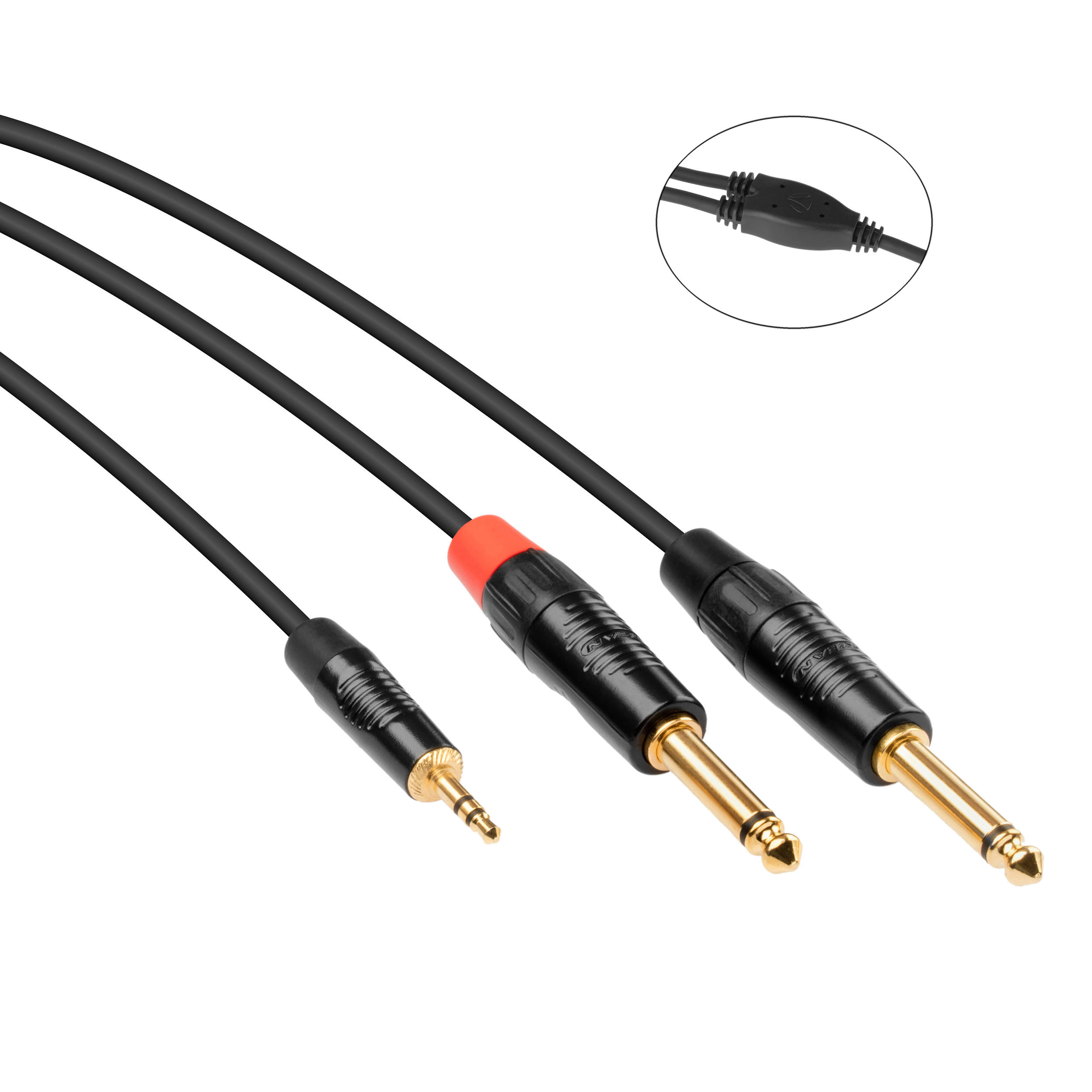 Kopul Stereo Mini to Dual 1/4\