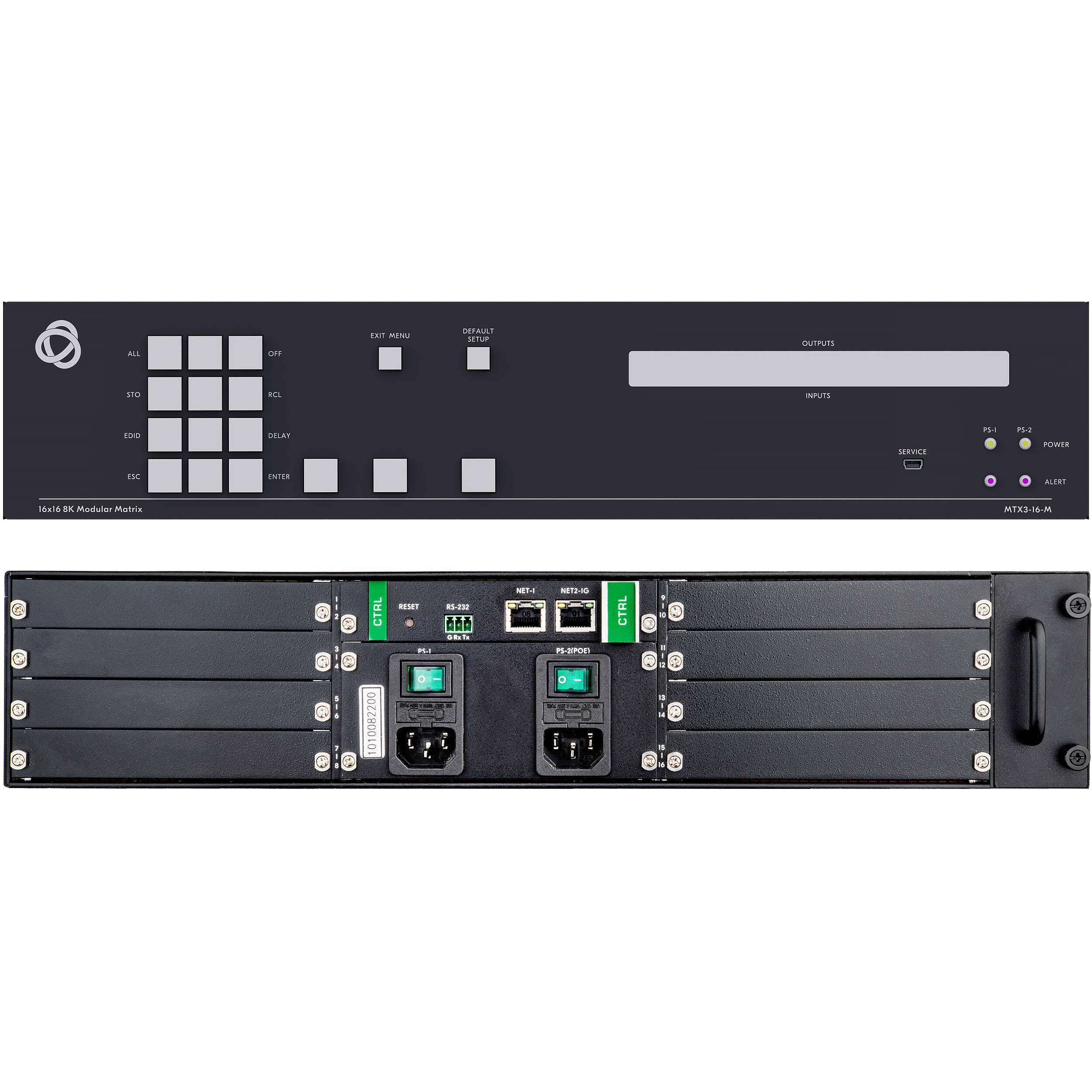 Matrice Audio Kramer VS-2616 - 16x16 Programmable équilibrée - Occasion