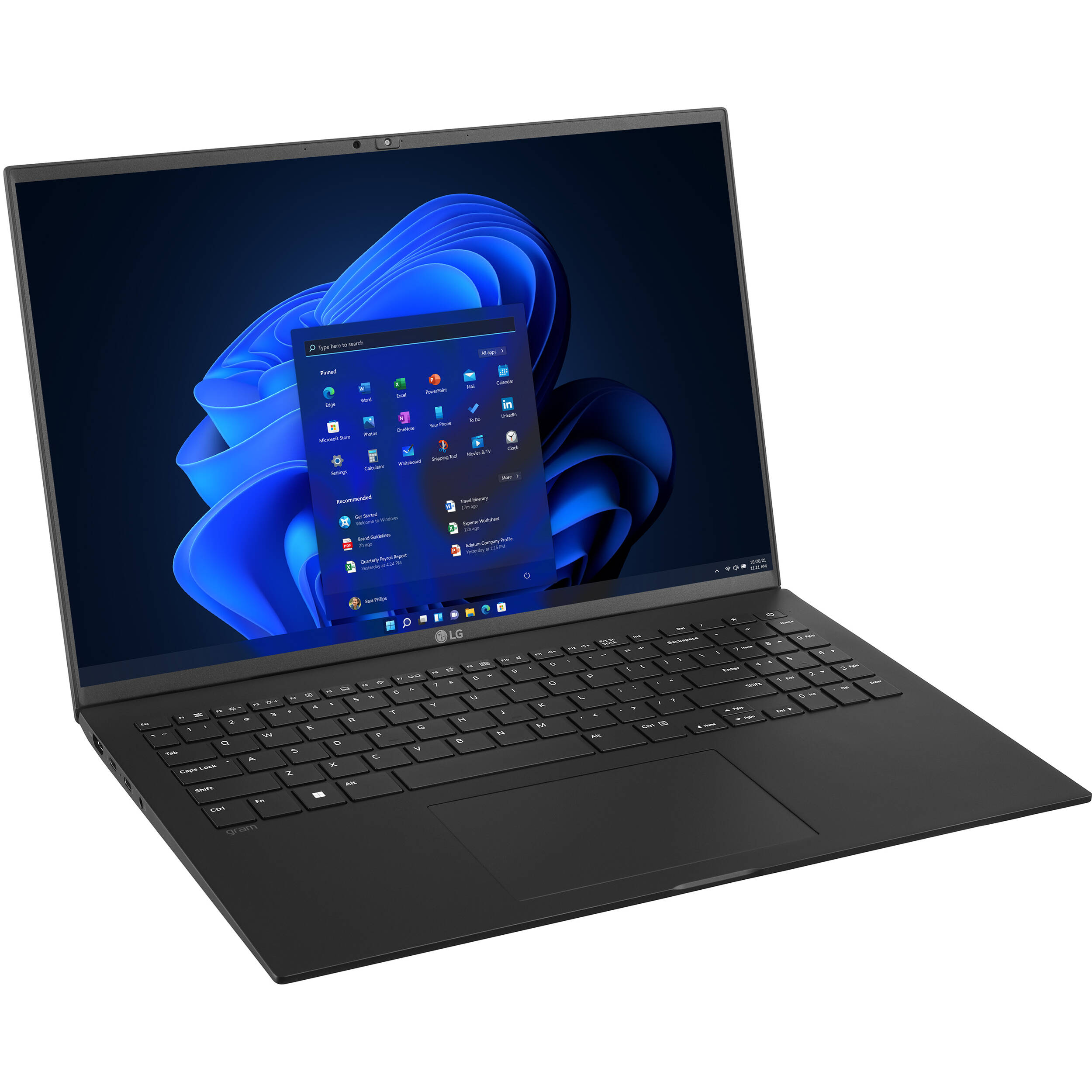 LG 16" gram Laptop (Obsidian Black) 16Z90Q-R.APB9U1 B&H Photo