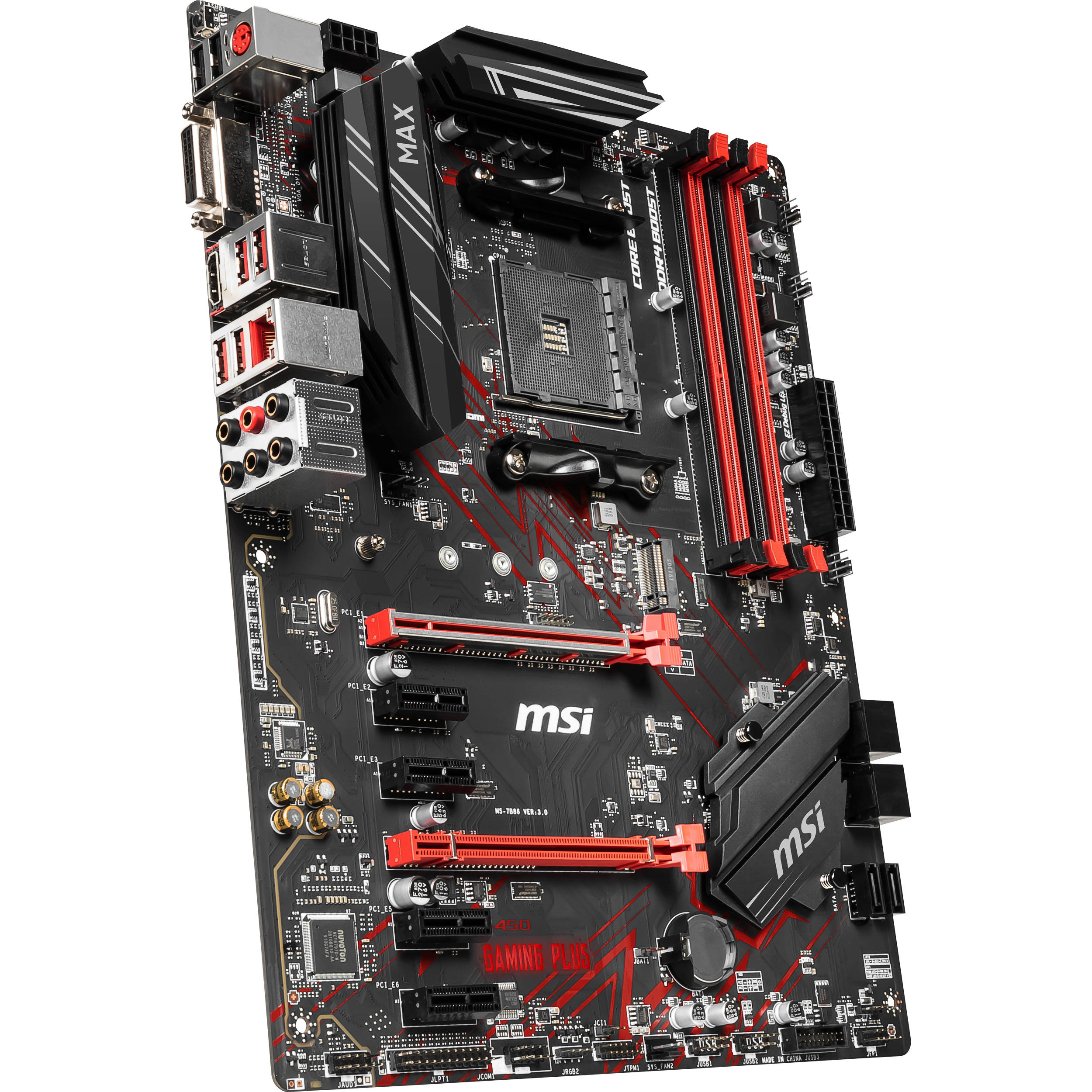 MSI B450 Gaming Plus ATX Motherboard Unboxing And Overview 48 OFF