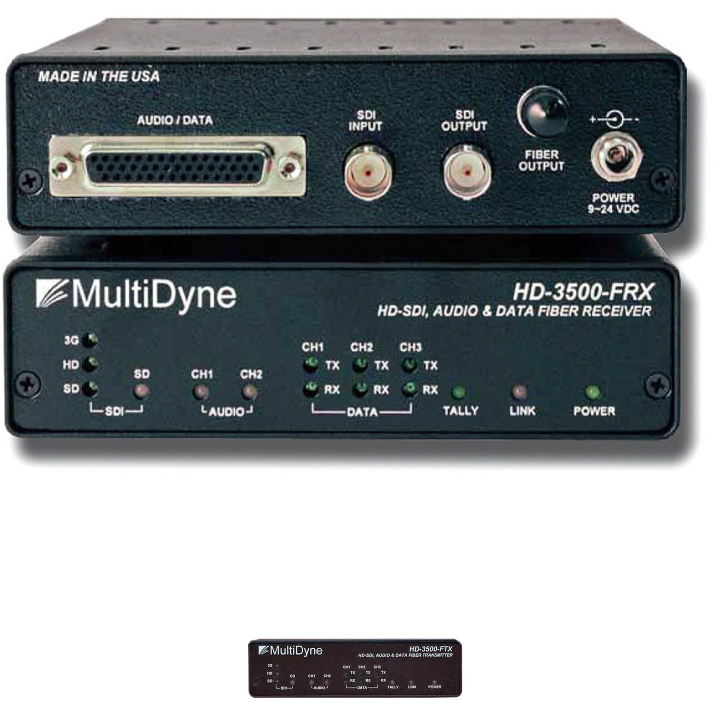 MultiDyne DVI-ONE Video-Transportlink – TX/RX, WUXGA, Für Glasfaser Und DVI