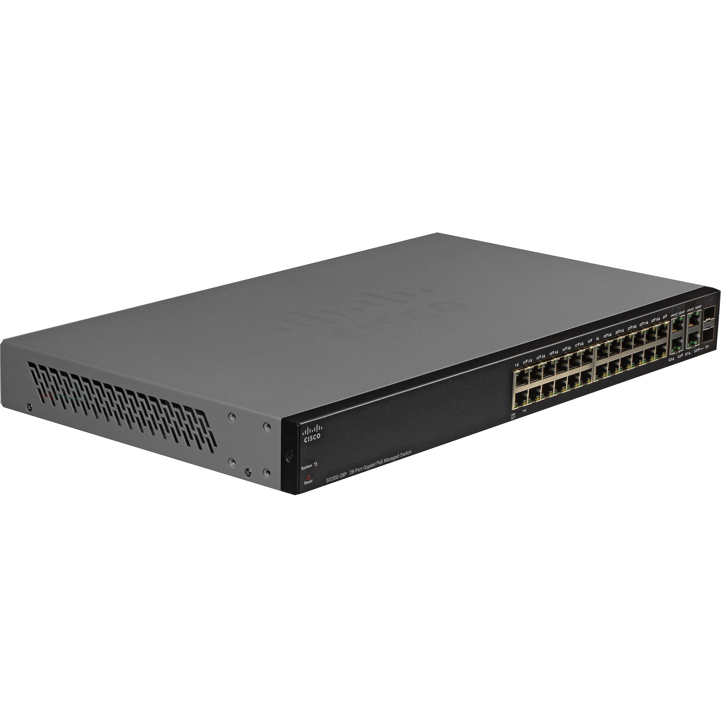 MuxLab Cisco SG30028P 28Port Gigabit PoE Managed Switch 500996