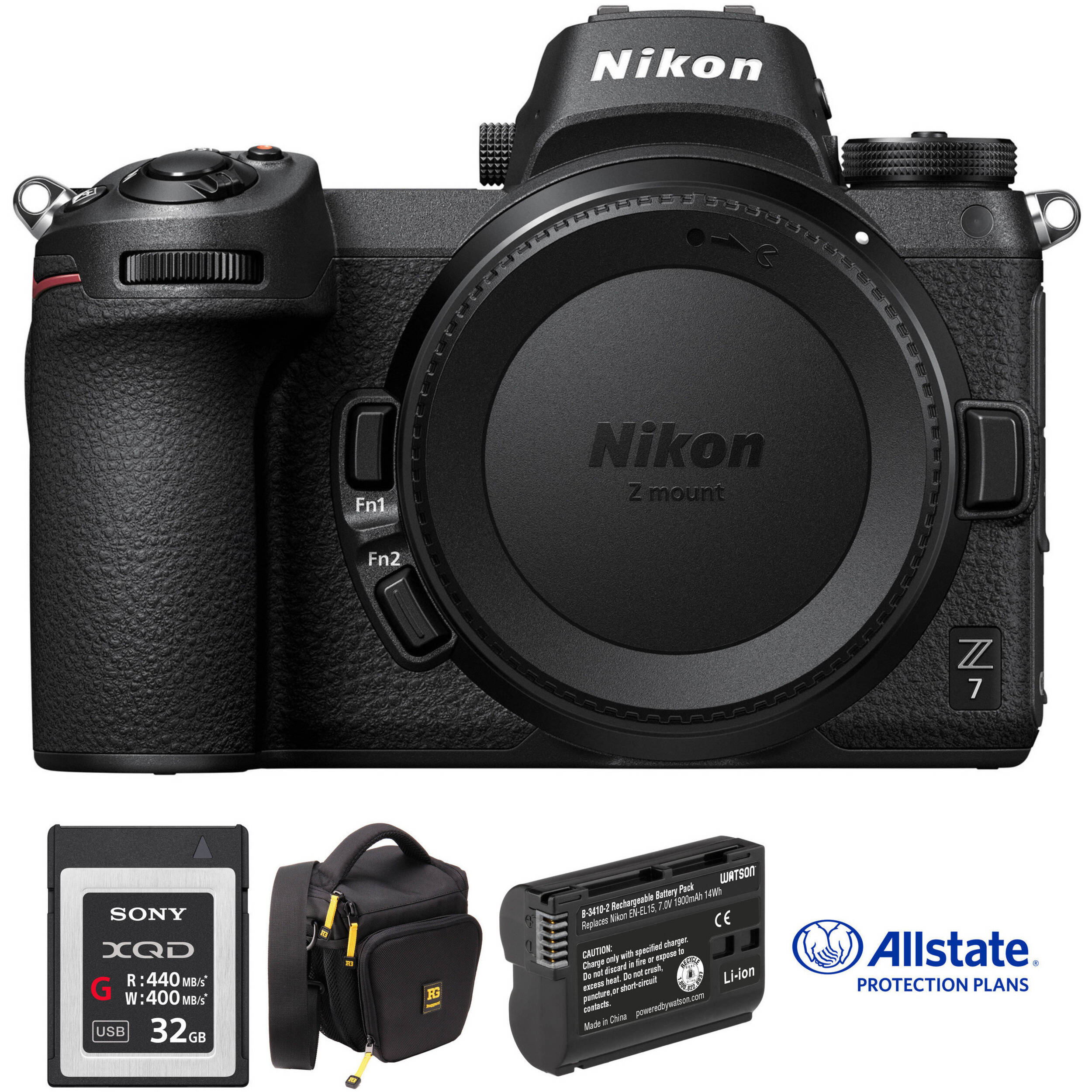 Nikon Z7 Mirrorless Camera Deluxe Kit B&H Photo Video