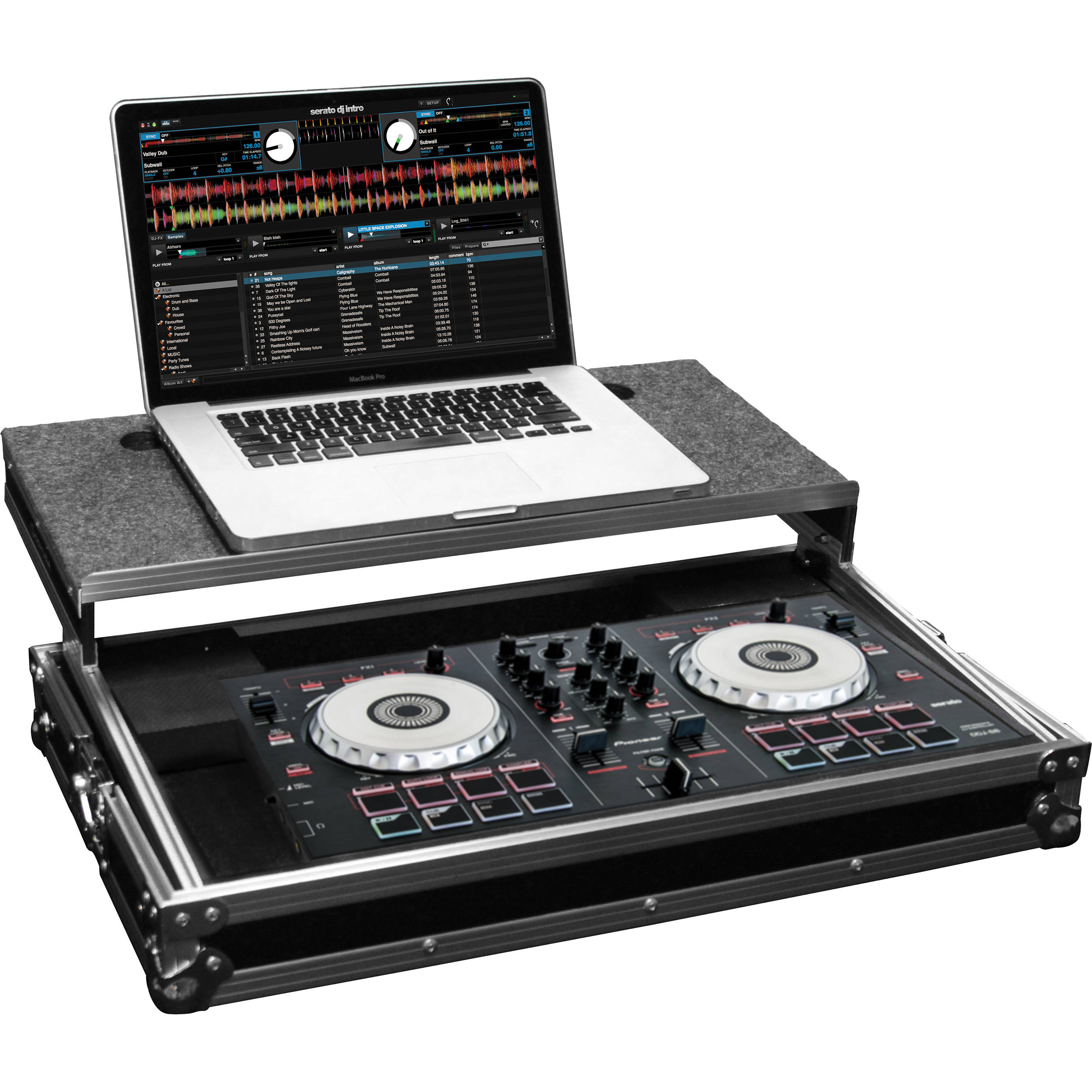 ODYSSEY KLP70BLG DJ Case - Black Vinyl Record Storage For 70 LPs