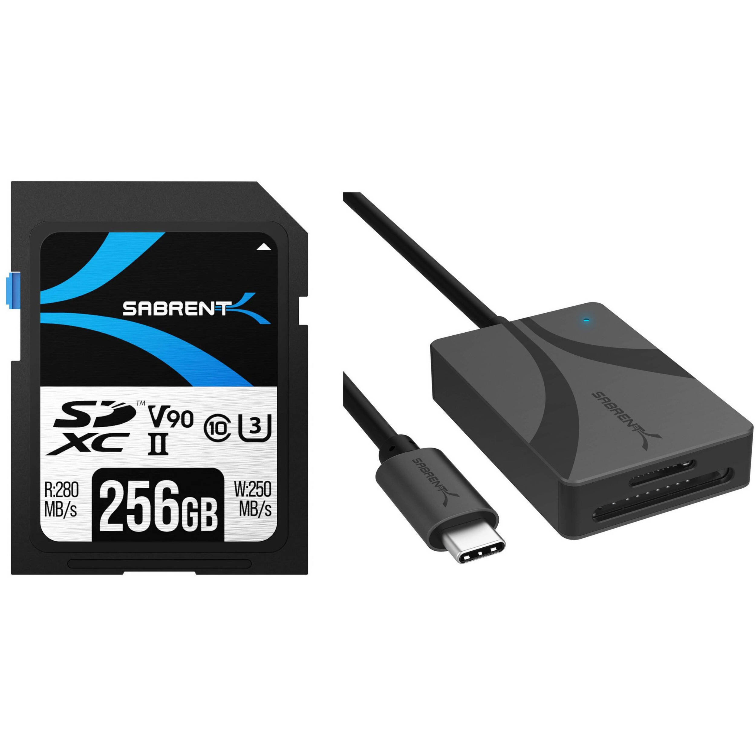 SABRENT Rocket V60 SD-kaart 256GB – UHS-II, V60, U3, 270 MB/s Lezen – Geschikt Voor 8K, 4K, Full HD – Voor Professionele Fotografen En Vloggers