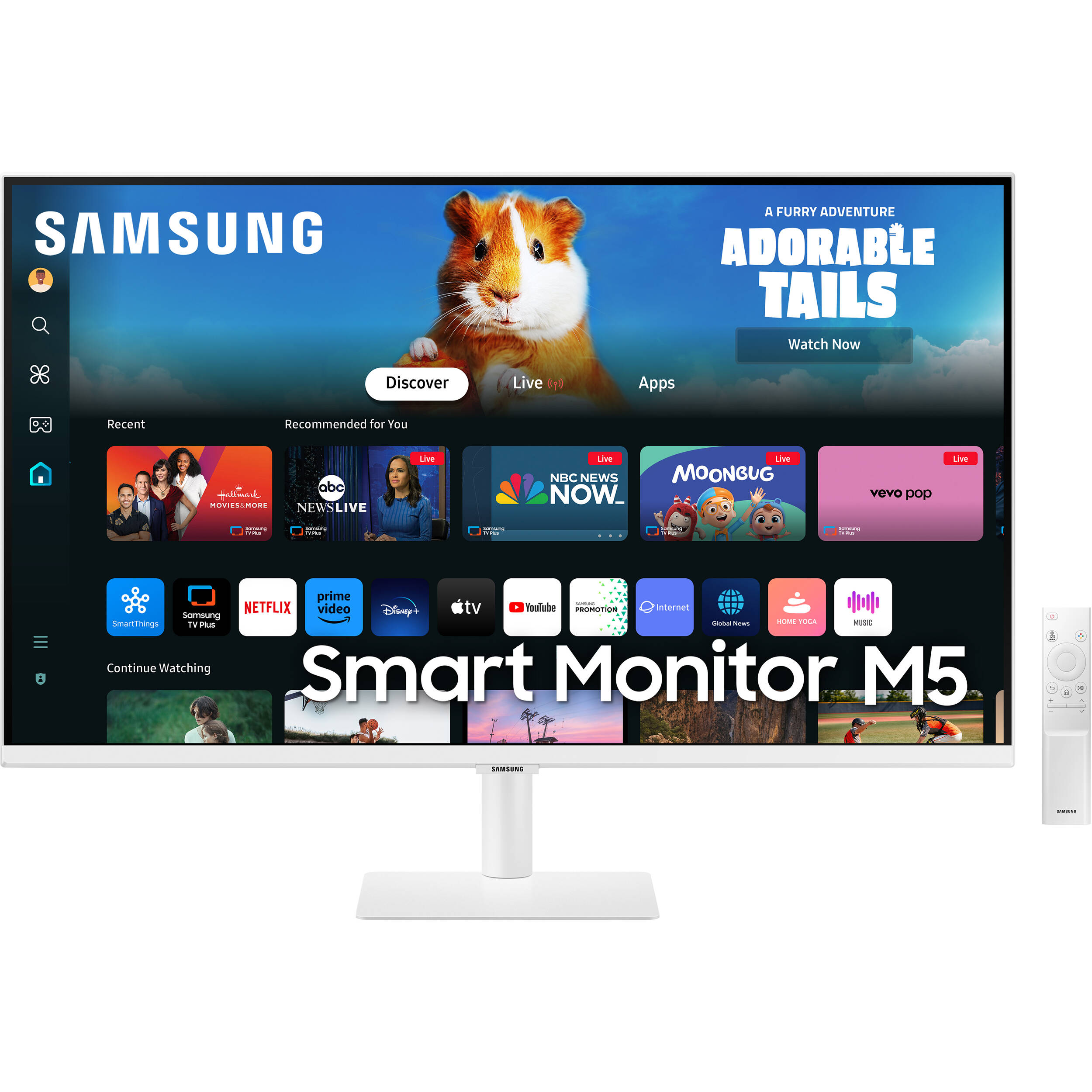 Samsung M50D 27 HDR Smart Monitor White LS27DM501ENXZA B H samsung-m50d-27-hdr-smart-monitor-white-ls27dm501enxza-b-h