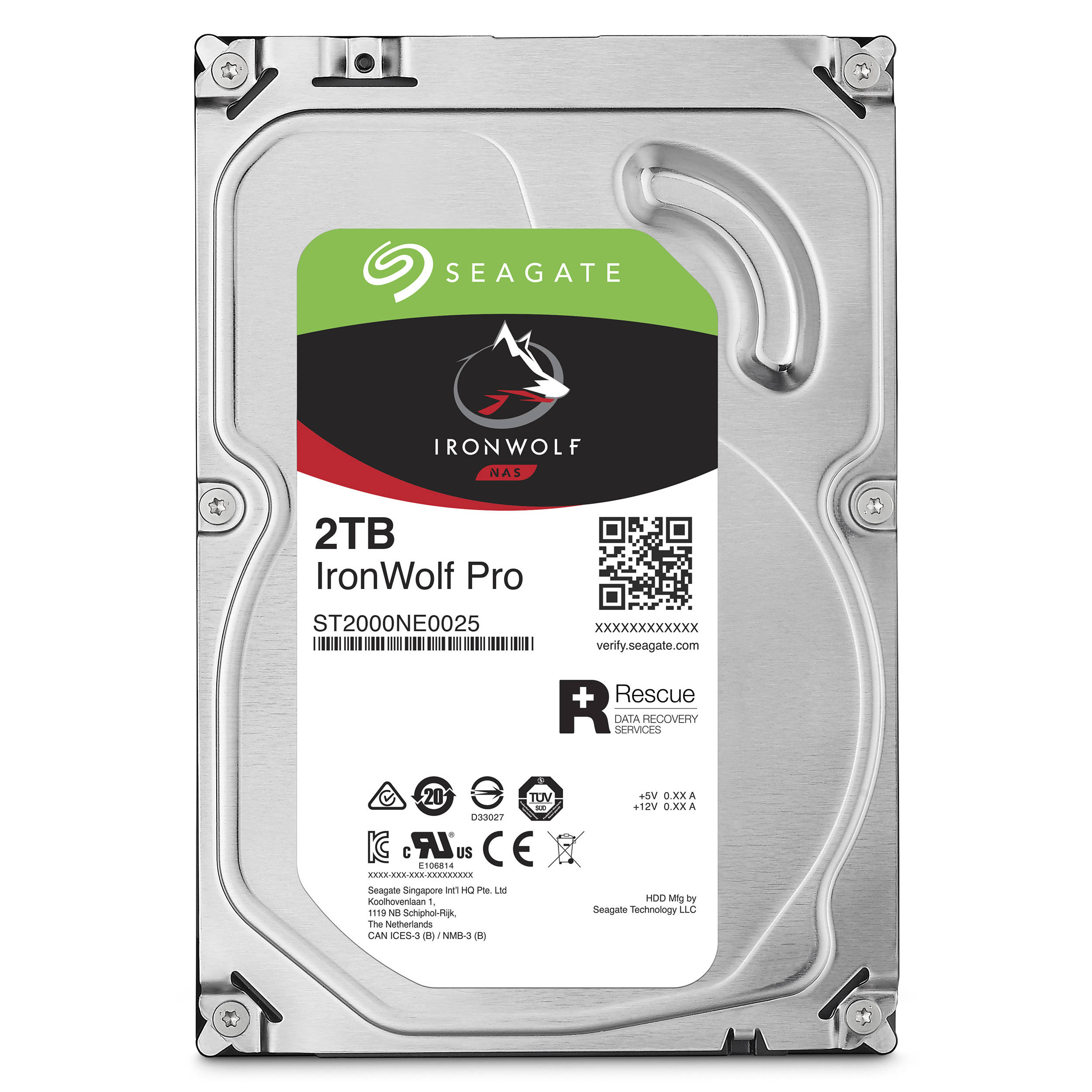 Seagate 2TB IronWolf Pro 7200 Rpm SATA III 3 5 ST2000NEA025 B H