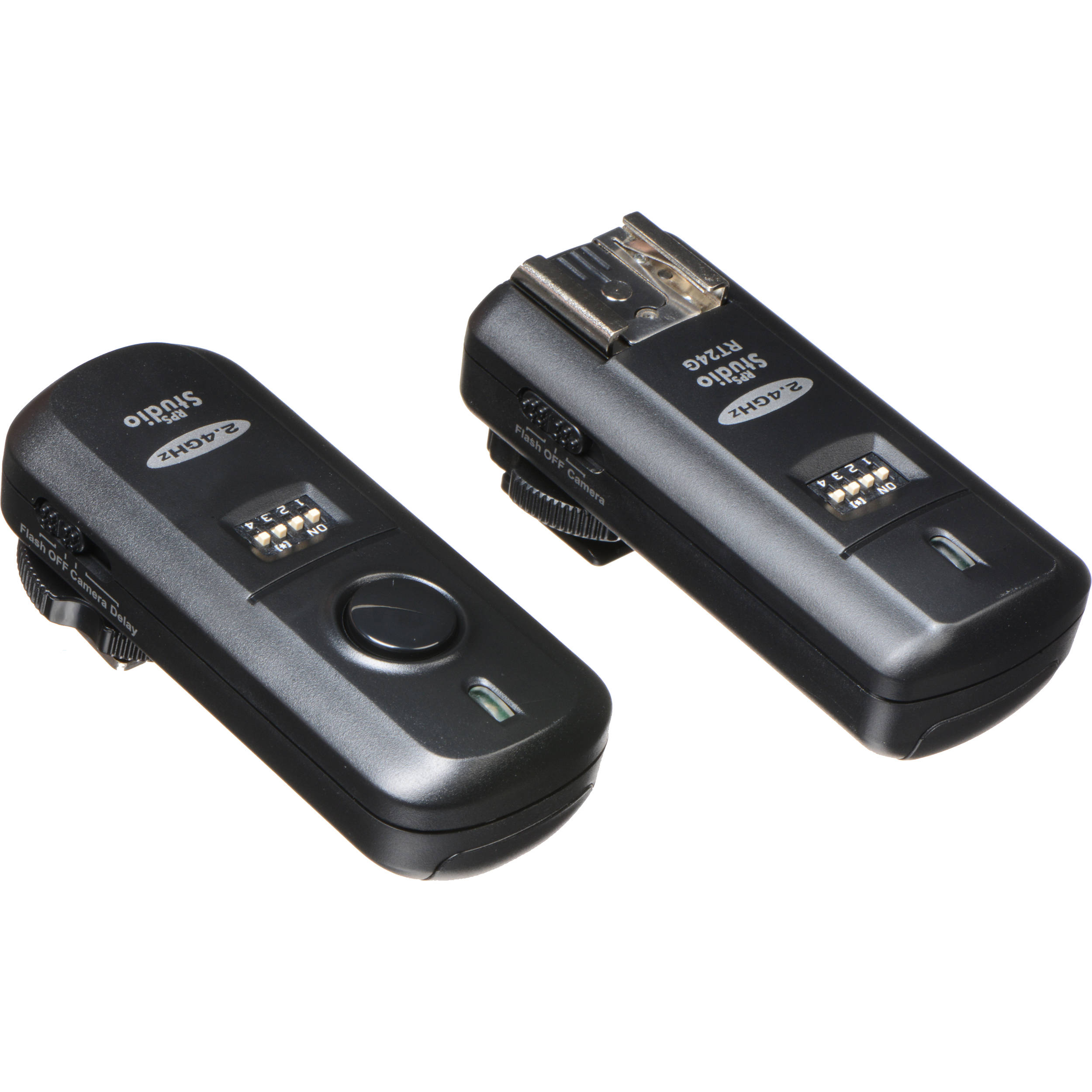 Trigger Flash Sans Fil 433 MHz - Kit Avec 1 émetteur, 2 Récepteurs, 16 Canaux, Portée 30 M, Compatible Multiples Marques