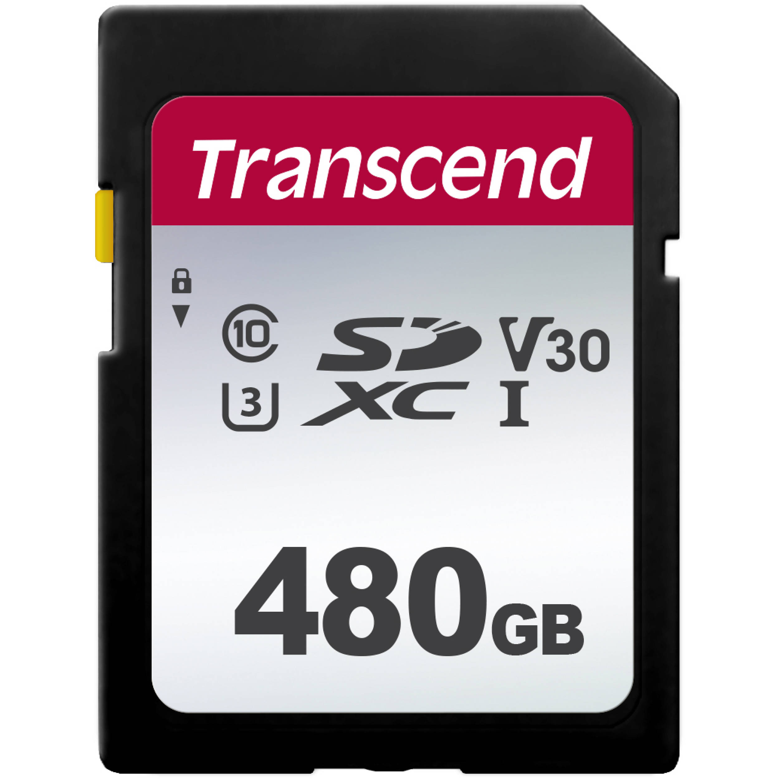 Transcend 480GB 300S UHS I SDXC Memory Card TS480GSDC300S B H