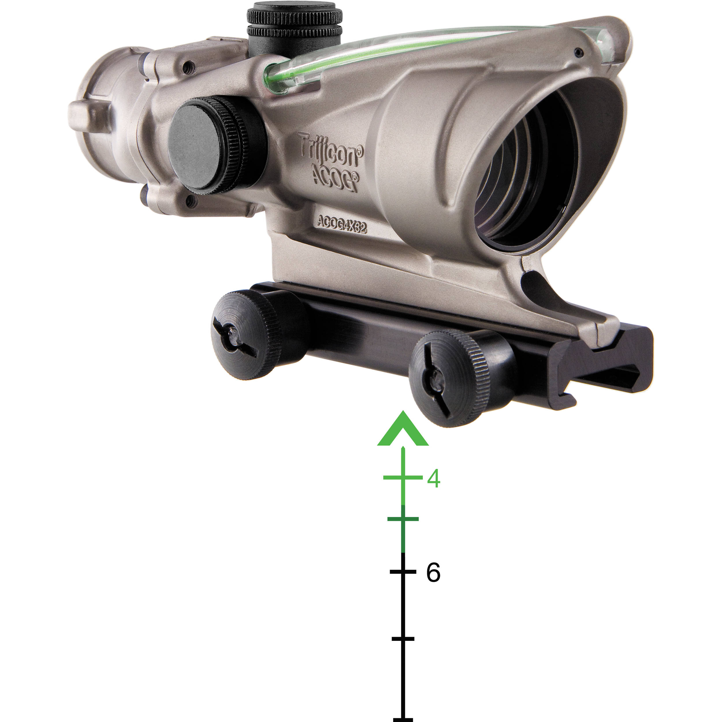 Trijicon 4x32 ACOG Dual Illuminated Riflescope TA31 D 100195 B H